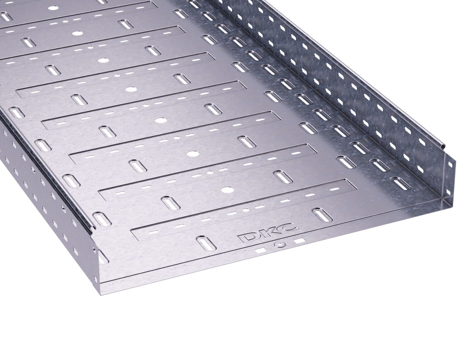 Лоток перфорированный 600х100 L 3000, цинк-ламельный