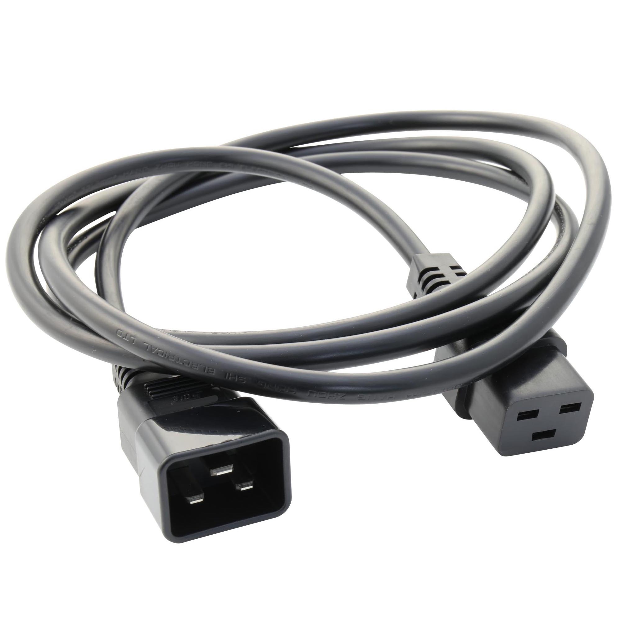 Кабель питания DKC, IEC320 С19 - IEC320 C20, 2,0м, 3x2,5мм