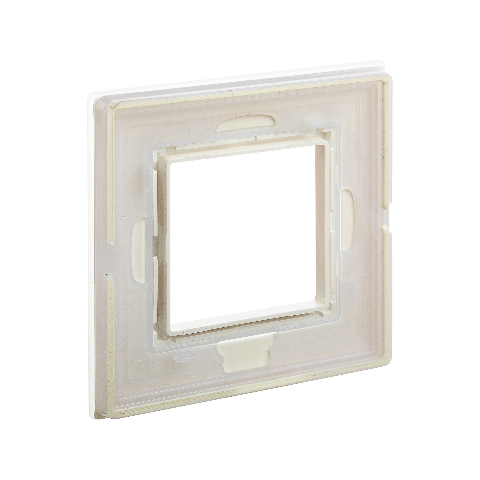 Рамка из натурального стекла, "Avanti", светло-зеленая, 1 пост (2 мод.)