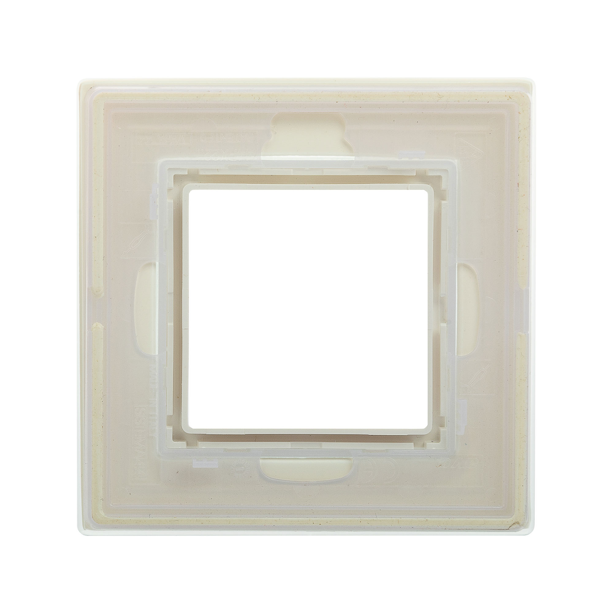 Рамка из натурального стекла, "Avanti", светло-зеленая, 1 пост (2 мод.)