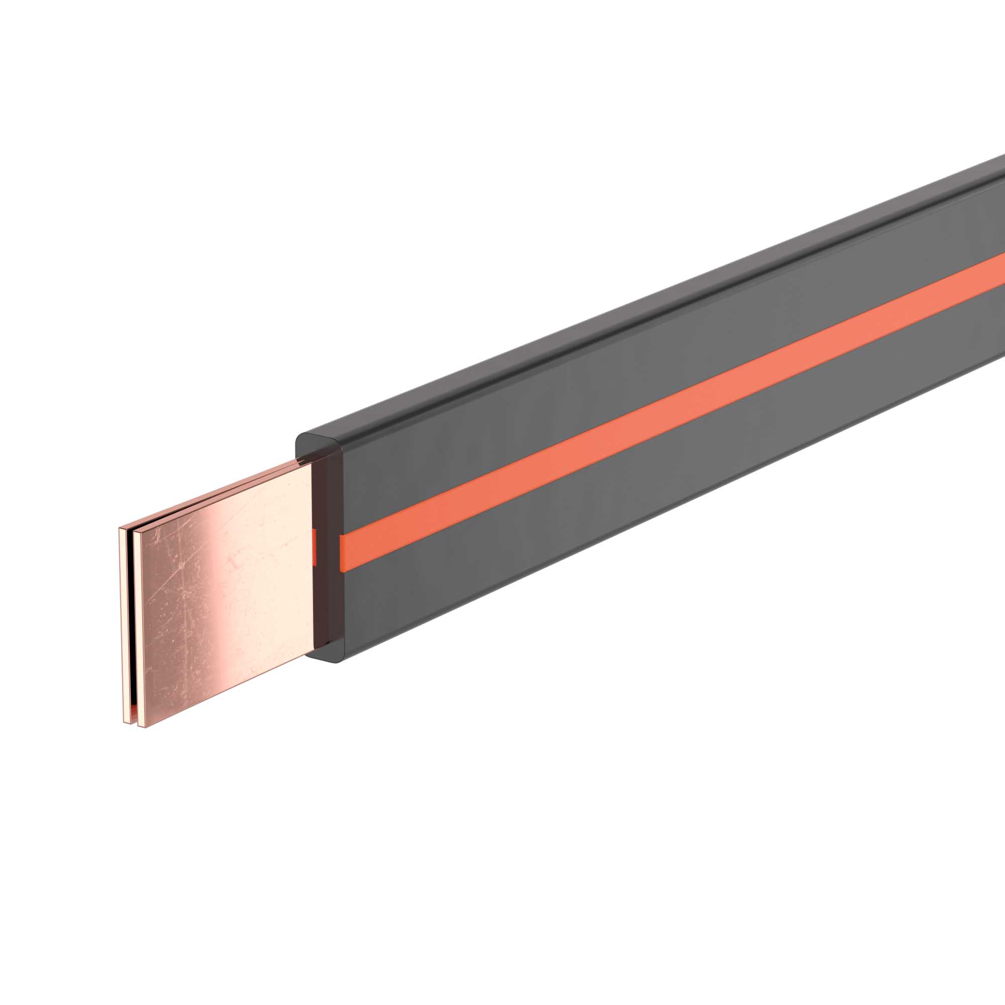 Гибкая шина в ПВХ изоляции, 2x40x1мм, In-455А (ΔT-50K) 2м