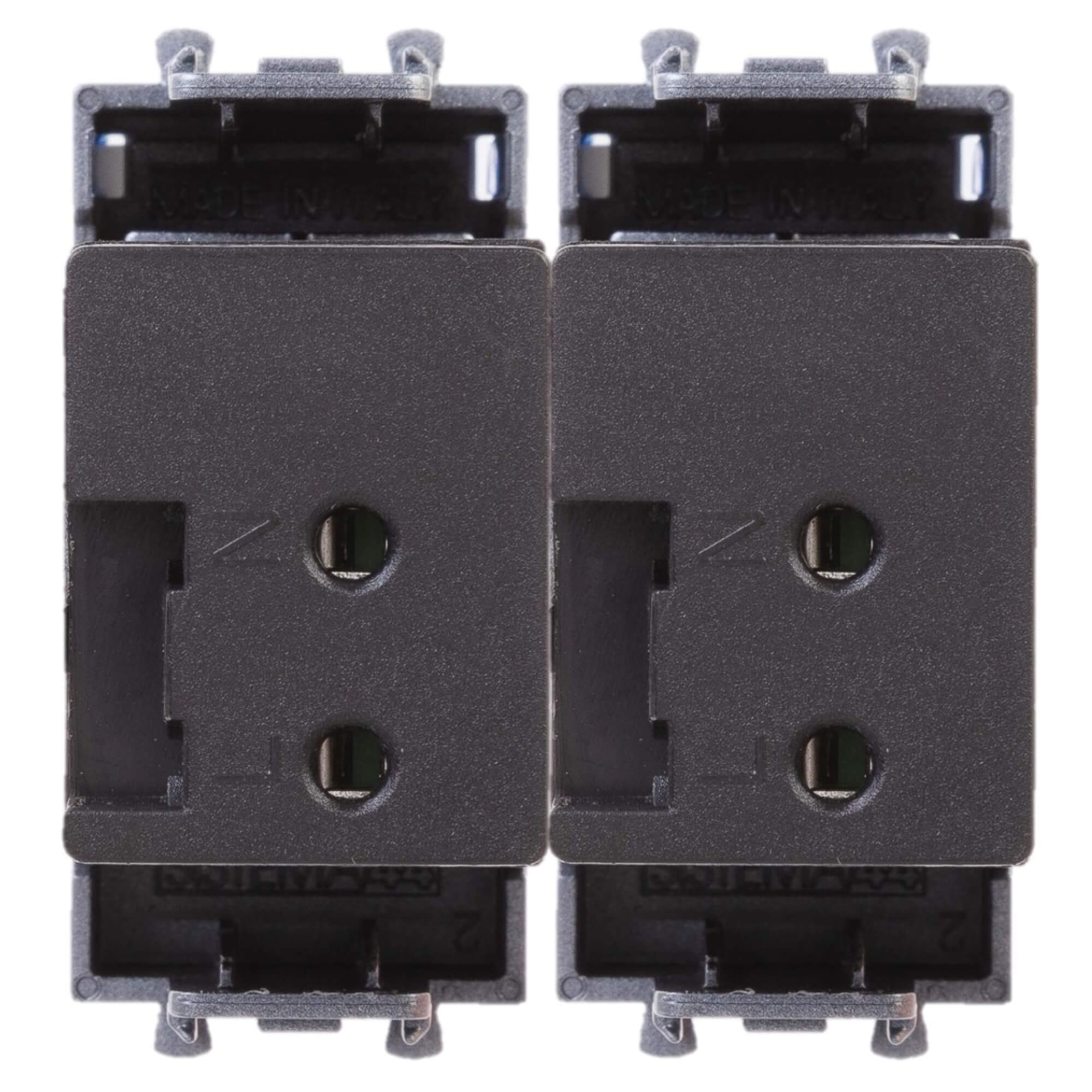 USB зарядное устройство модульное,  "Avanti", "Закаленная сталь", 2модуля, 2.1 А