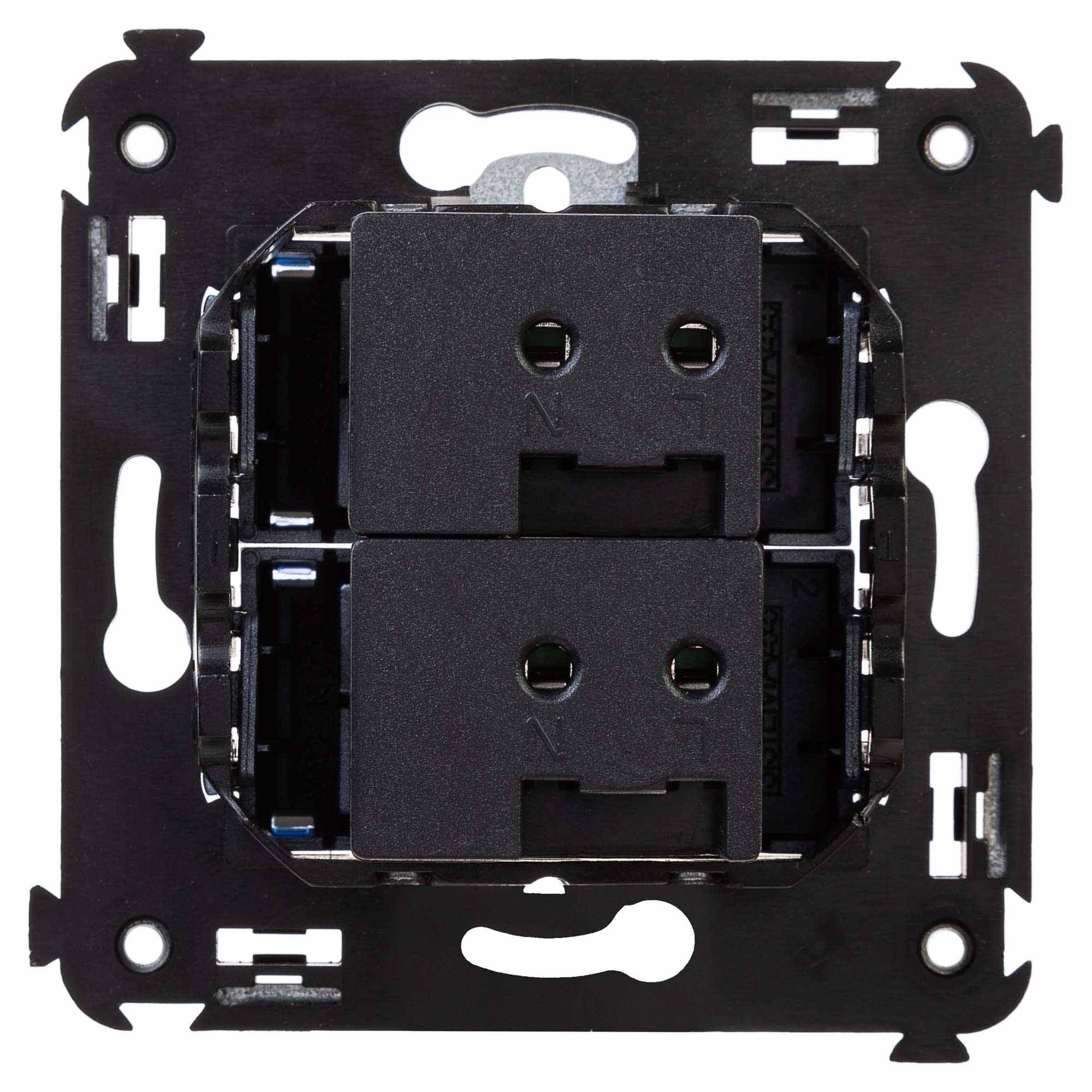 USB зарядное устройство в стену, "Avanti", "Закаленная сталь", 2.1 А