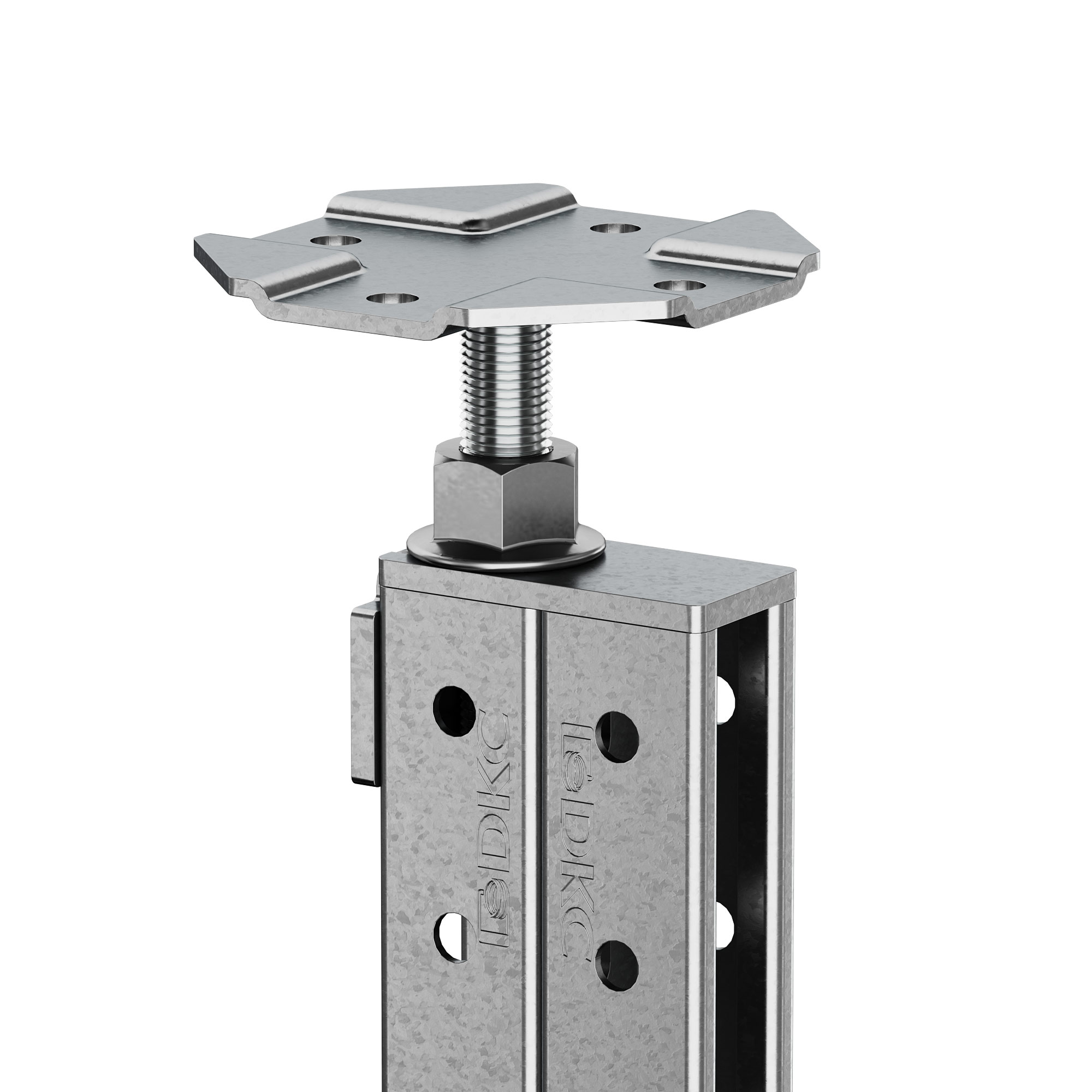 Стойка фальшпола двойная, длина 1575 мм, регулировка 1545-1605 мм