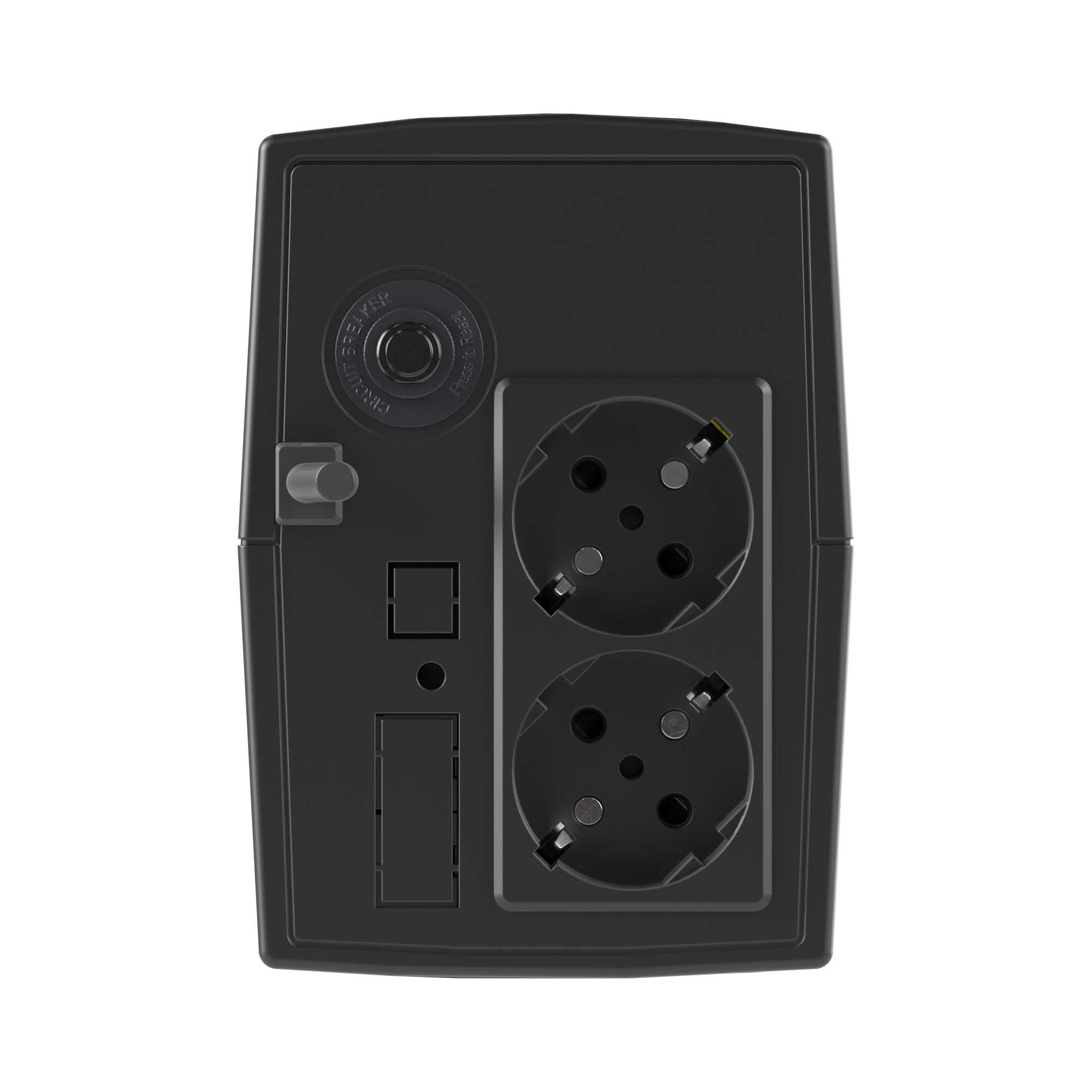 Линейно-интерактивный ИБП ДКС серии Info, 800 ВА/480 Вт, 1/1, 2xSchuko,1x8Aч