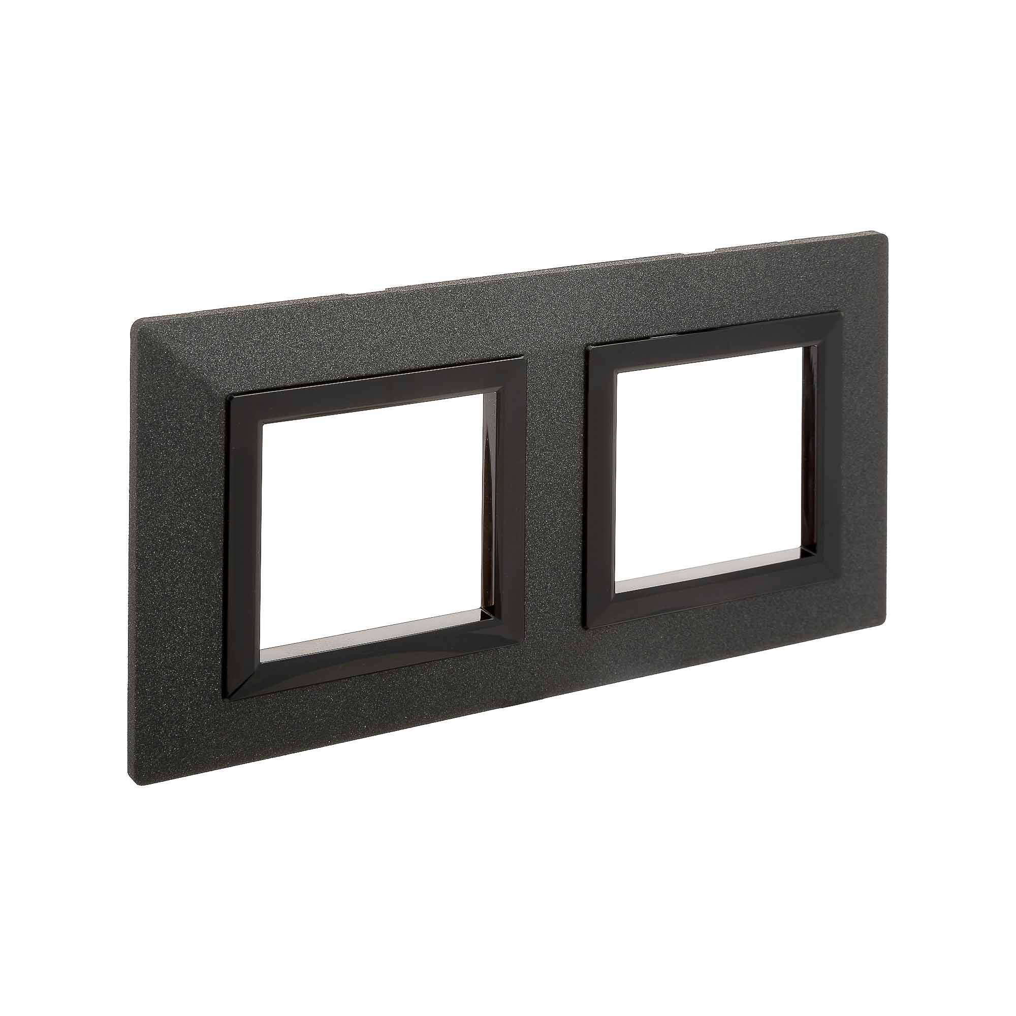 Рамка из металла, "Avanti", графитовая, 2 поста (4 мод.)