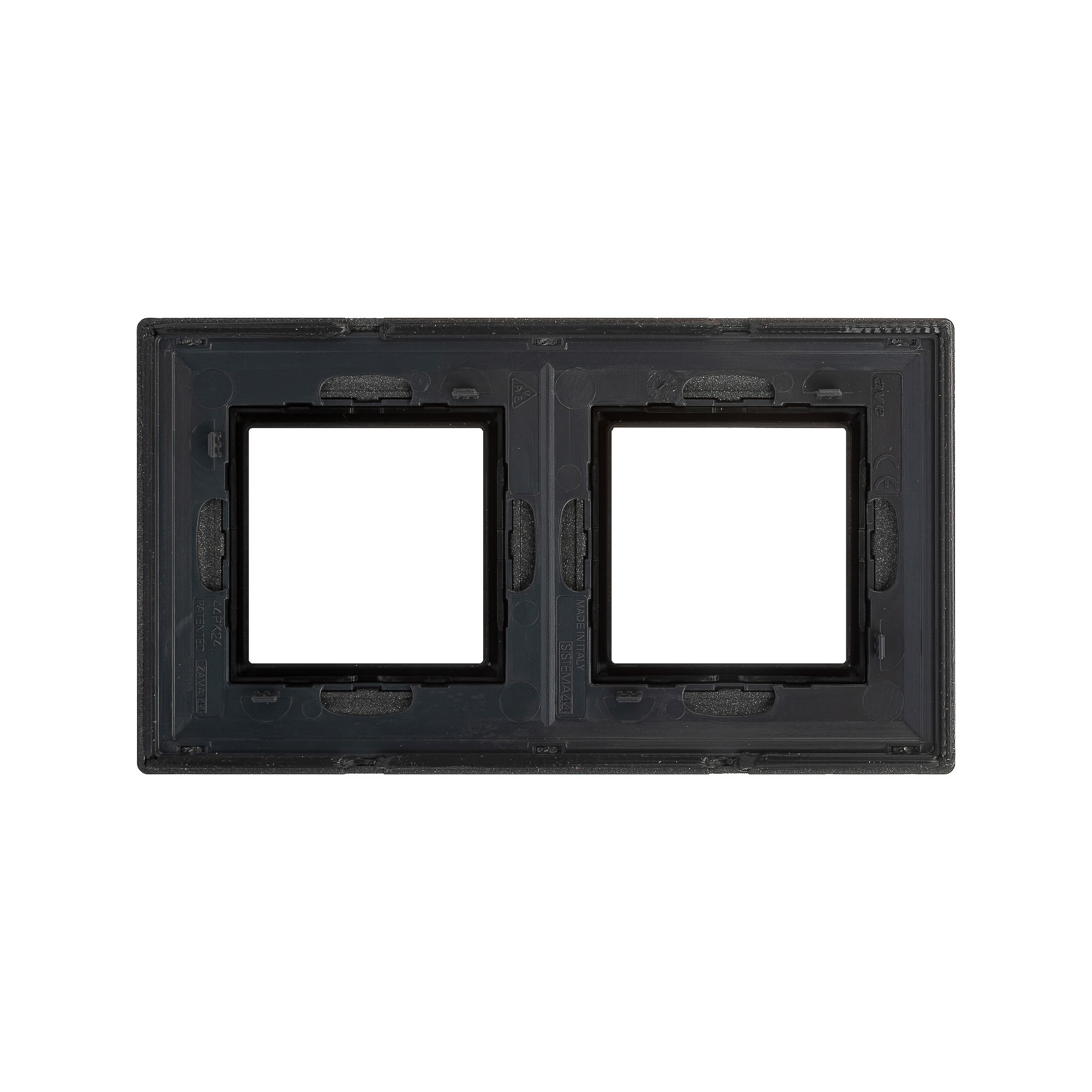 Рамка из металла, "Avanti", графитовая, 2 поста (4 мод.)