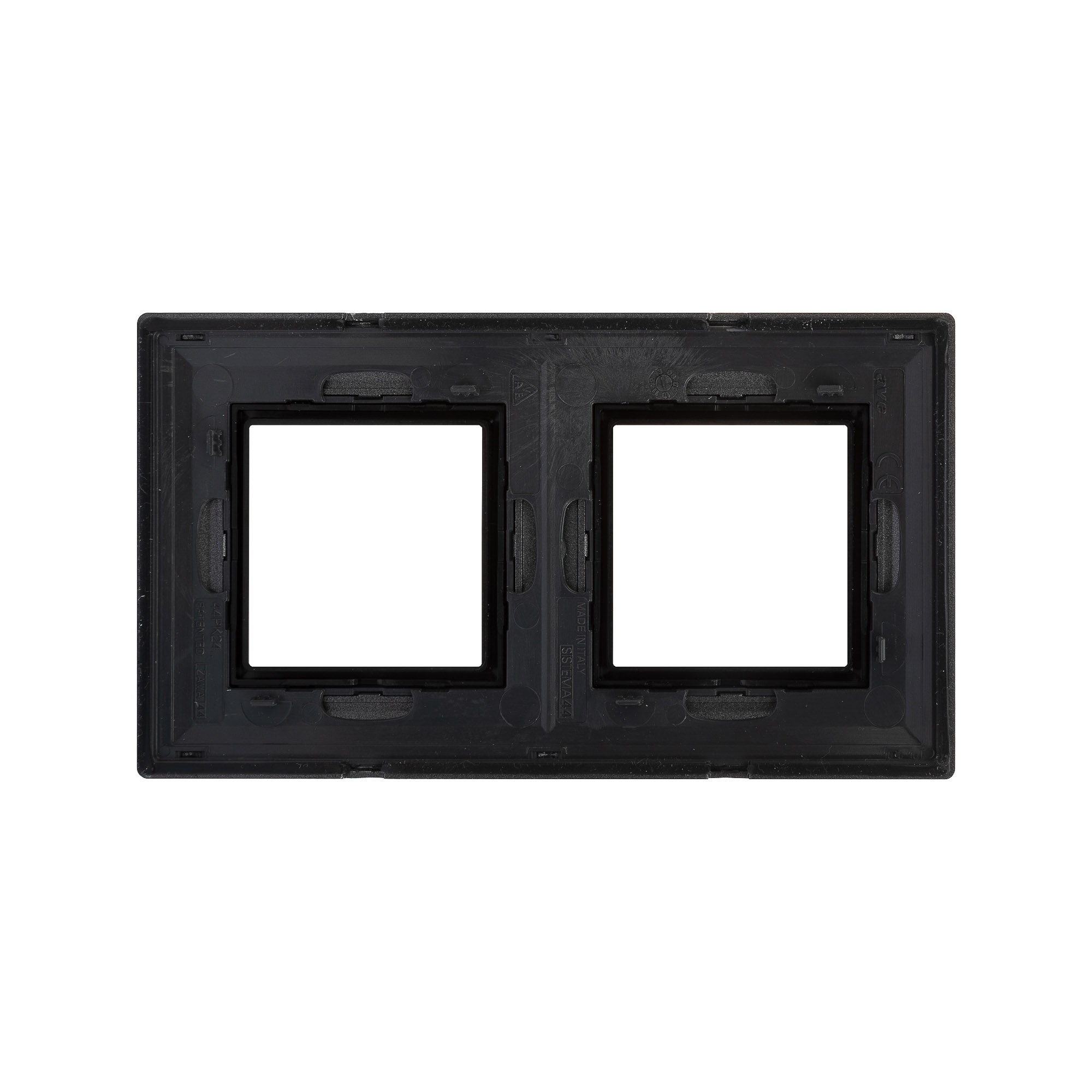 Рамка из металла, "Avanti", темно-серая, 2 поста (4 мод.)