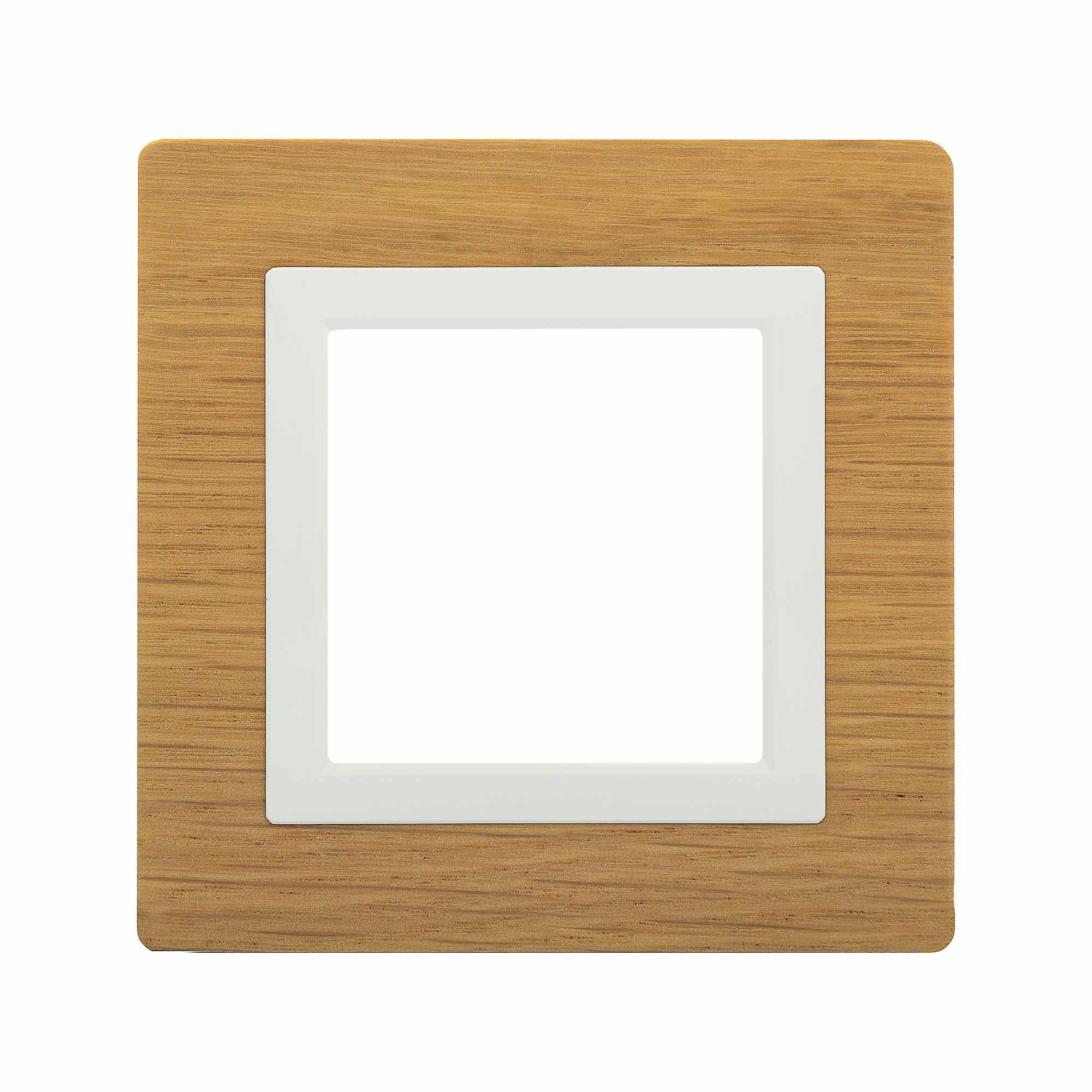 Рамка из натурального дерева, "Avanti", беленый дуб, 1 пост (2 мод.)