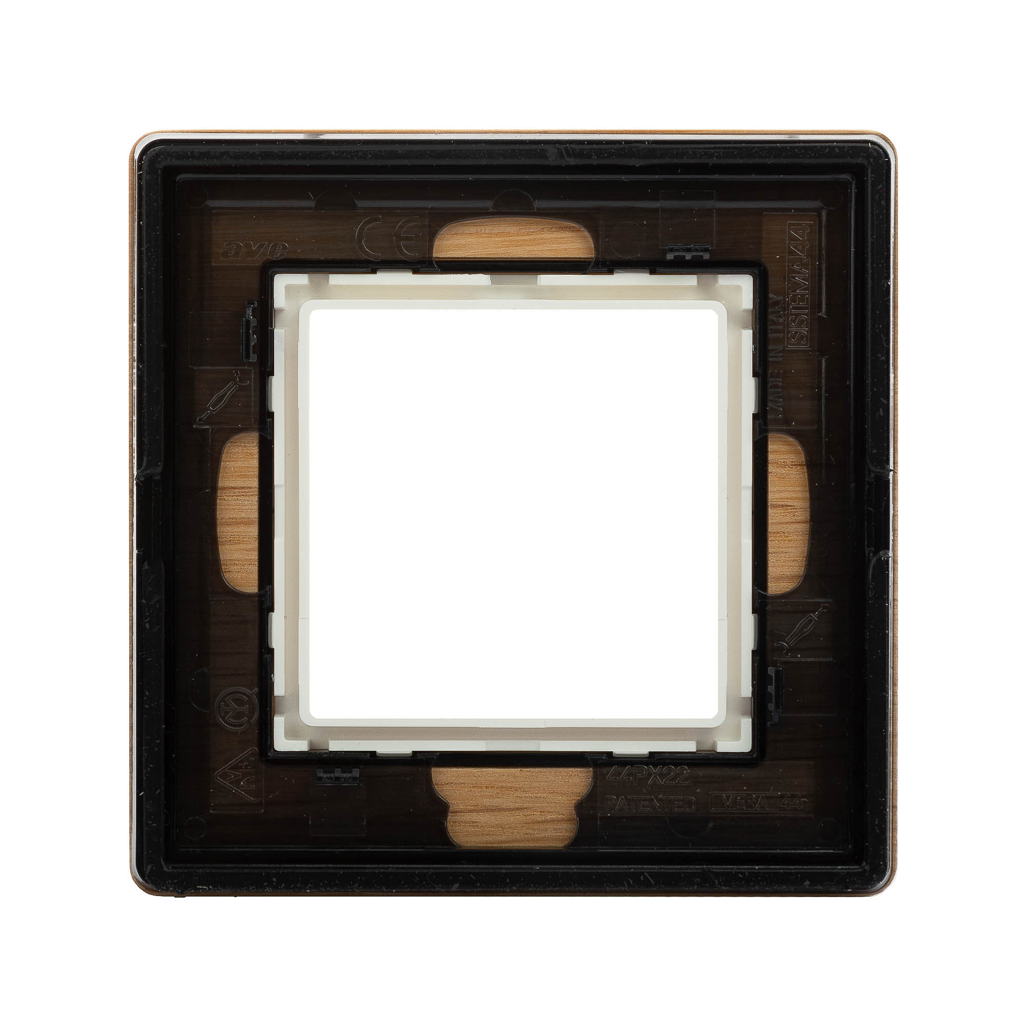 Рамка из натурального дерева, "Avanti", беленый дуб, 1 пост (2 мод.)