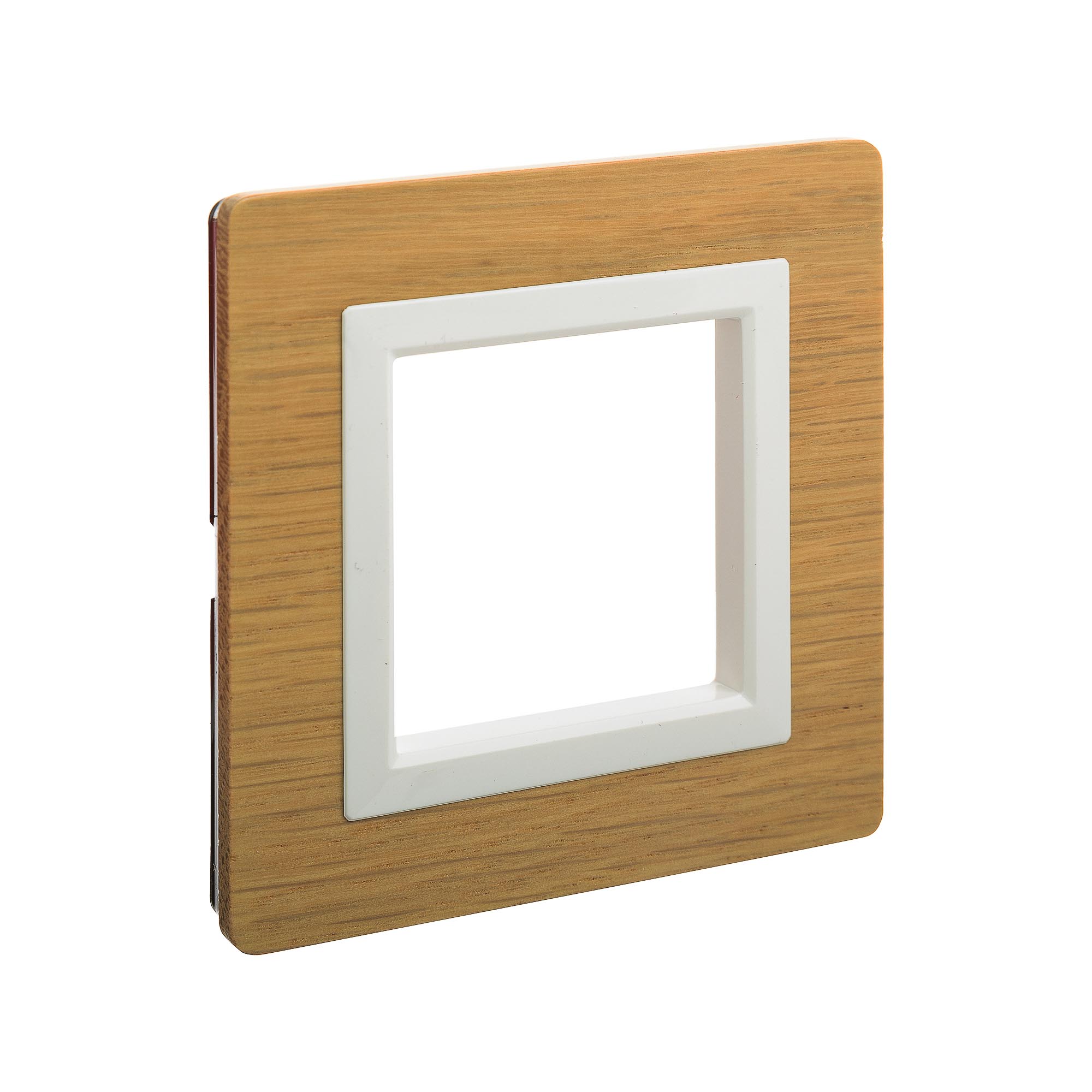 Рамка из натурального дерева, "Avanti", беленый дуб, 1 пост (2 мод.)