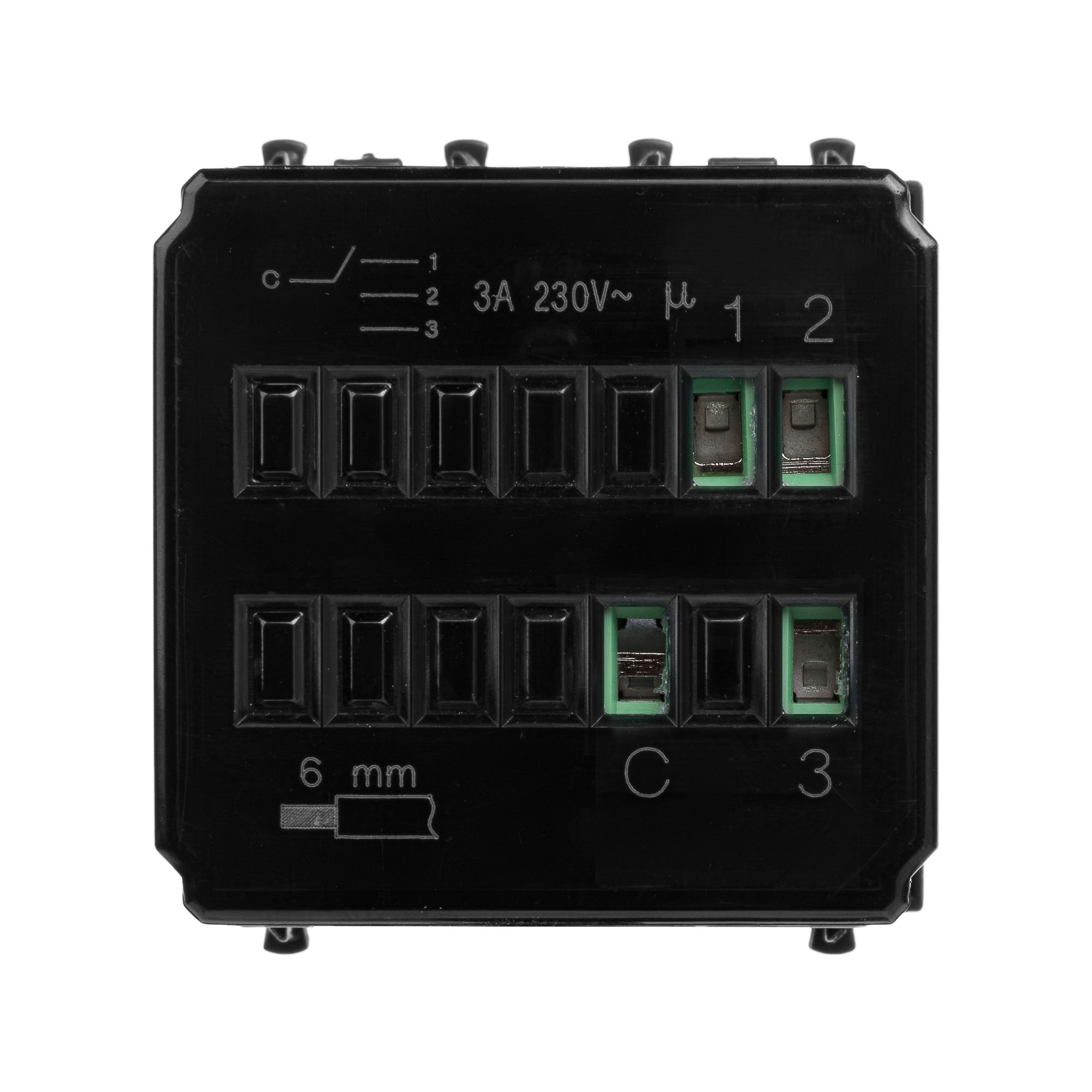 Механизм управления вентиляторами модульный, "Avanti", "Черный матовый", 2 модуля