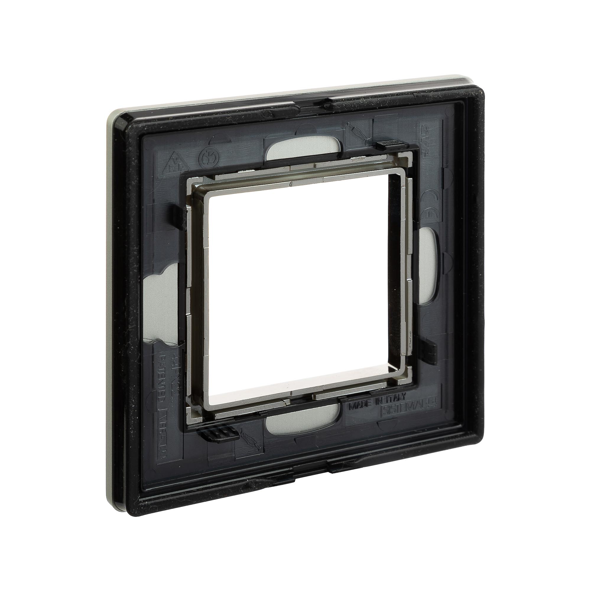 Рамка из алюминия, "Avanti", серая, 1 пост (2 мод.)