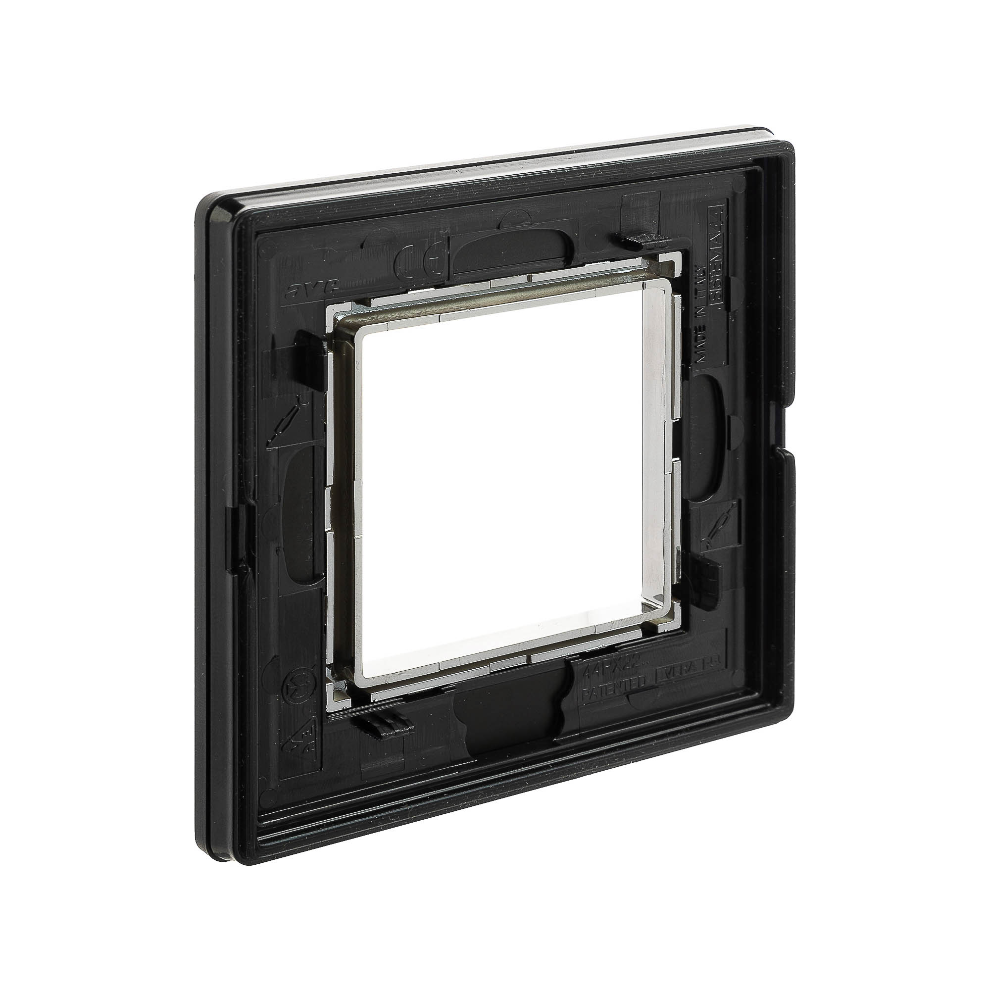 Рамка из алюминия, "Avanti", черная, 1 пост (2 мод.)