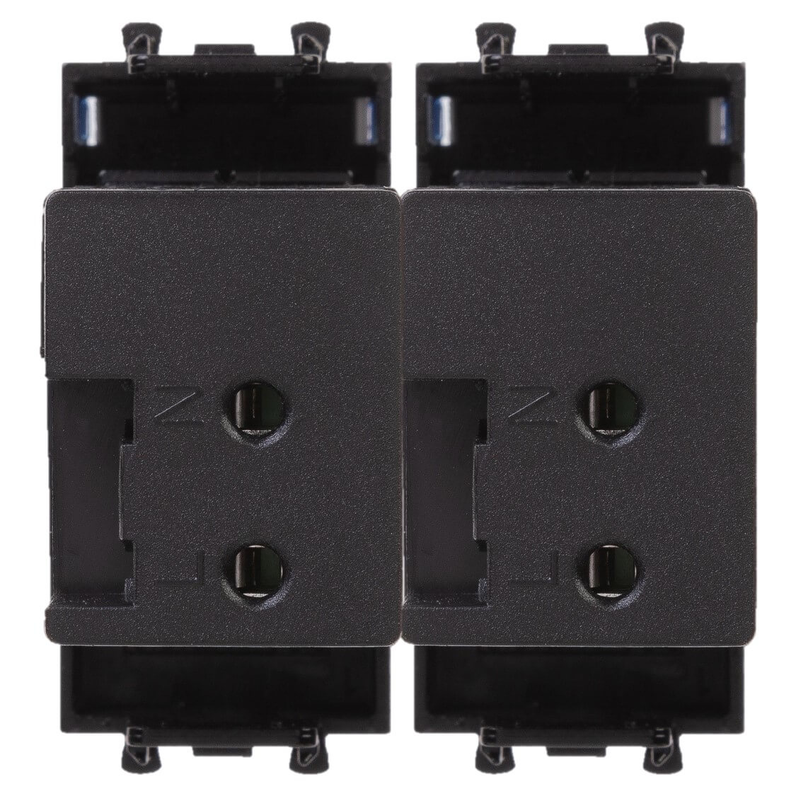 USB зарядное устройство модульное, "Avanti", "Черный квадрат", 2 модуля, 2.1 А