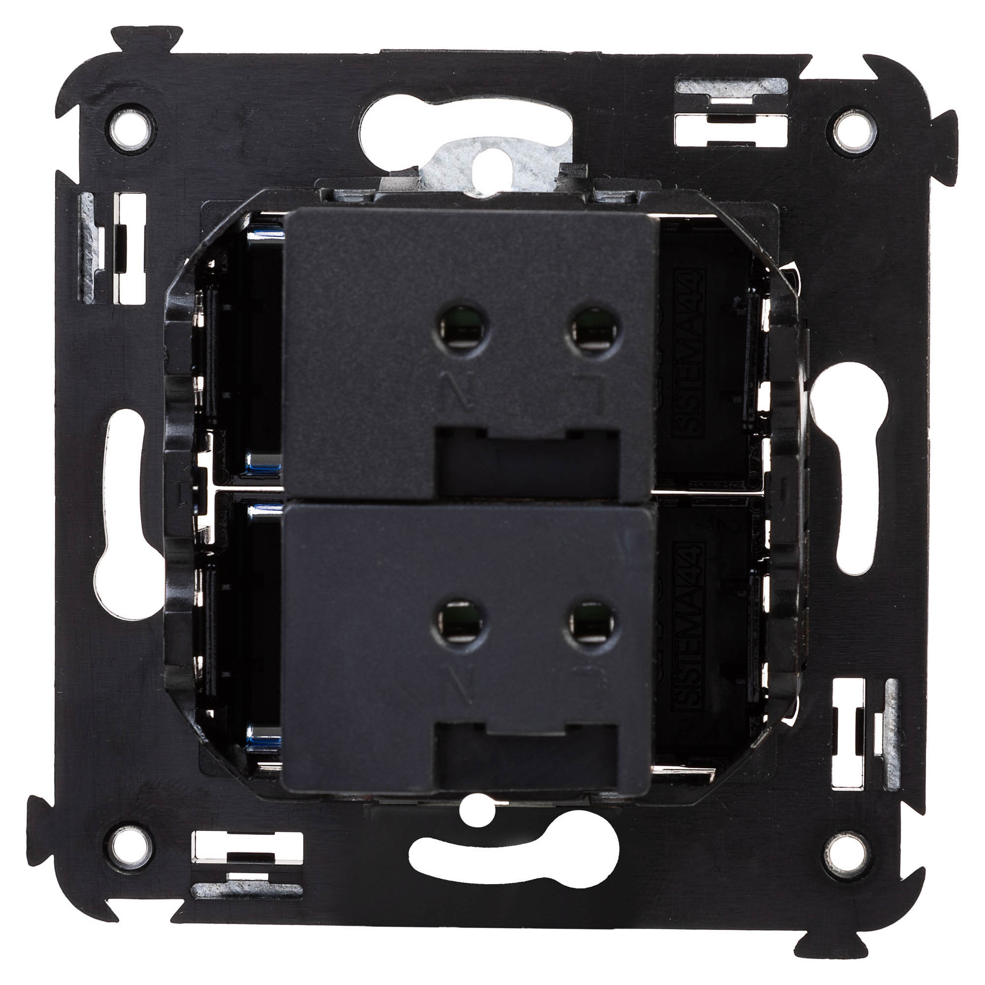 USB зарядное устройство в стену, "Avanti", "Черный квадрат",  , 2.1 А