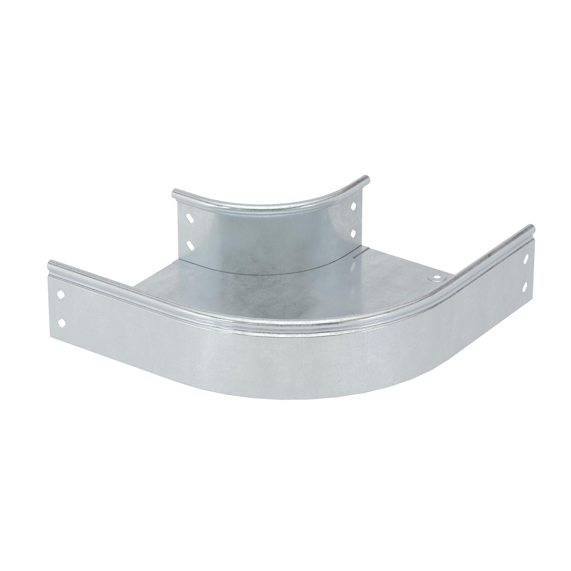 Угол CPO 90 горизонтальный 90° 150х100 в комплекте с крепежными элементами и соединительными пластинами, необходимыми для монтажа, горячеоцинкованный