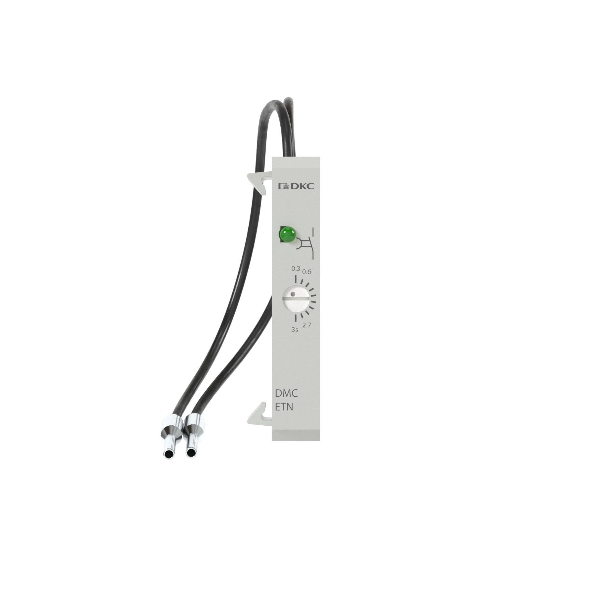 Таймер для миниконтакторов DMC и реле DCR для монтажа справа с задержкойна отключение 3-30с 24-60В AC/DC