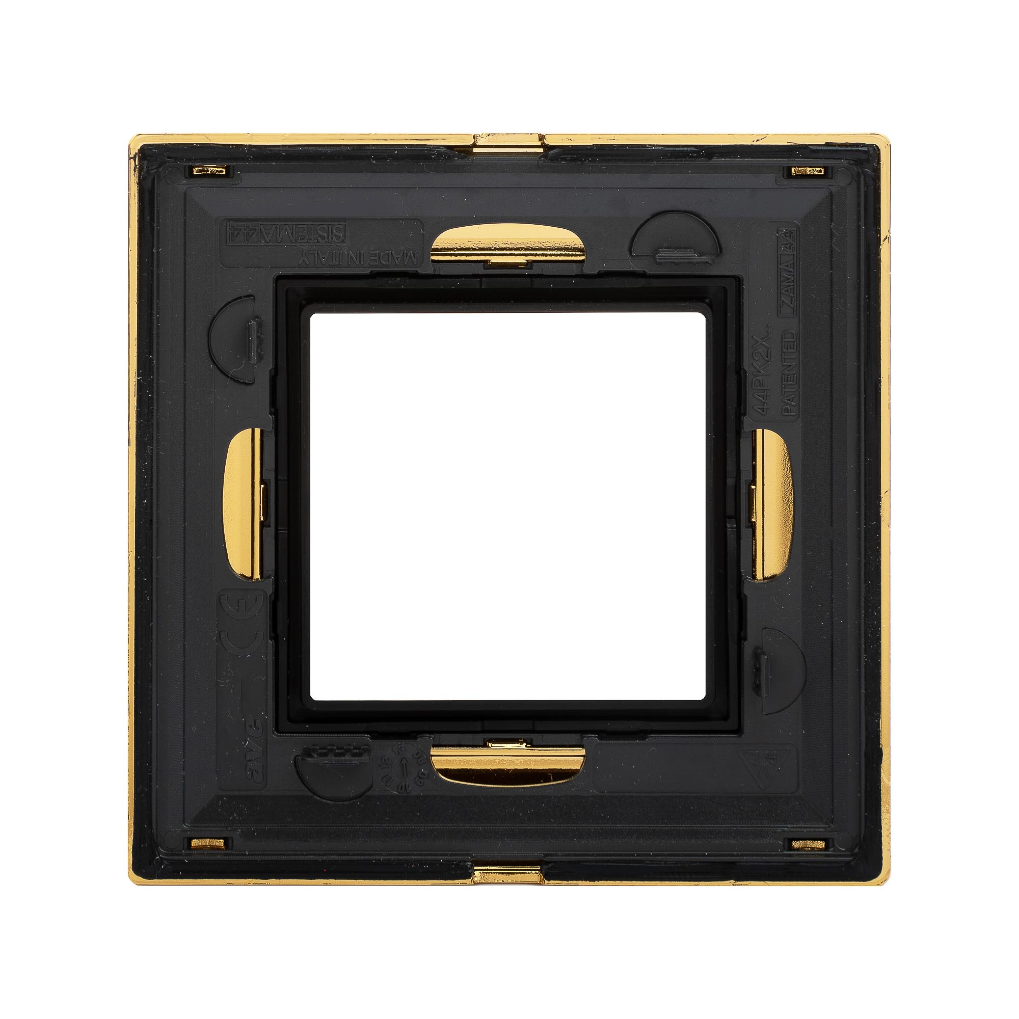 Рамка из металла, "Avanti", золотая, 1 пост (2 мод.)