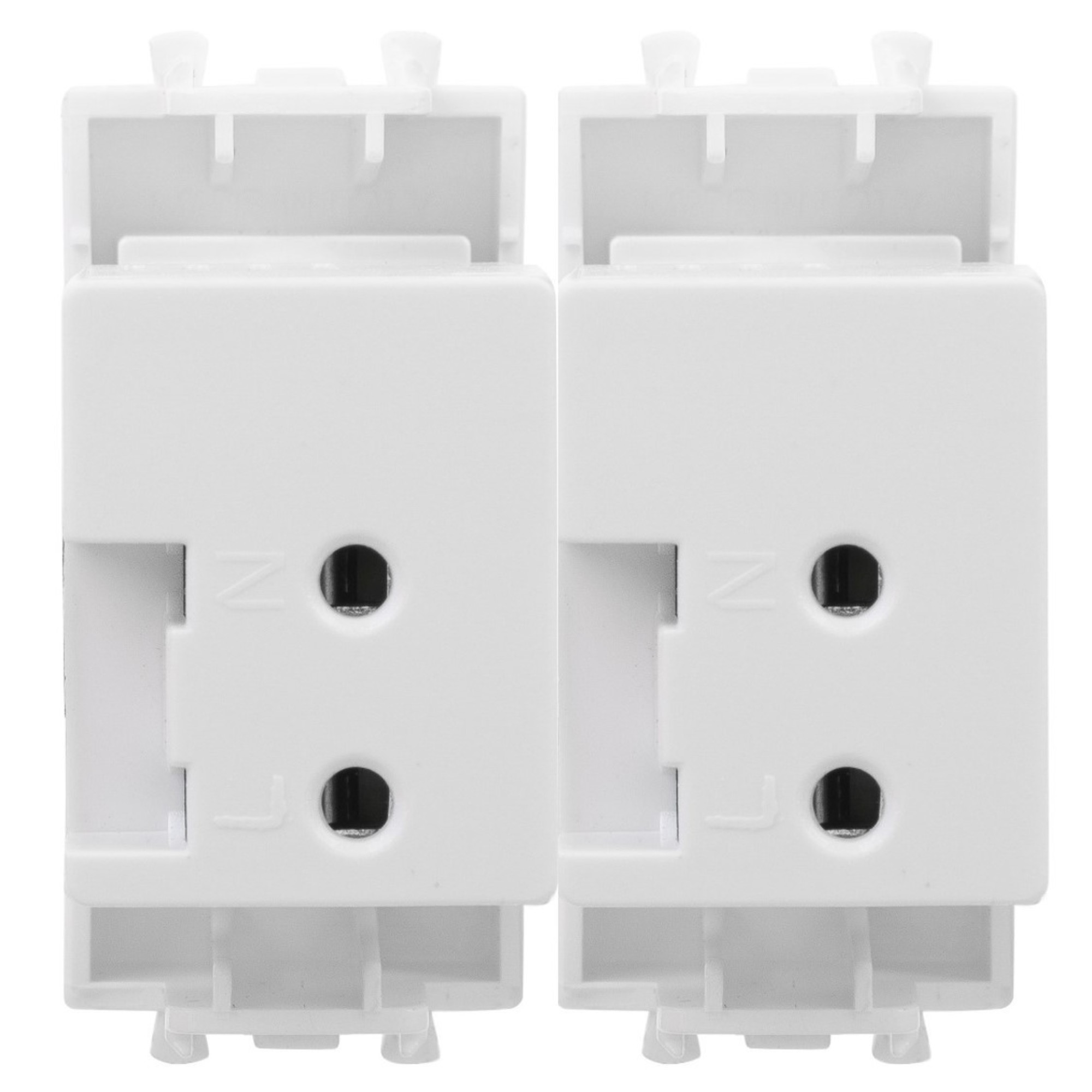 USB зарядное устройство модульное, "Avanti", "Белое облако", 2 модуля, 2.1 А