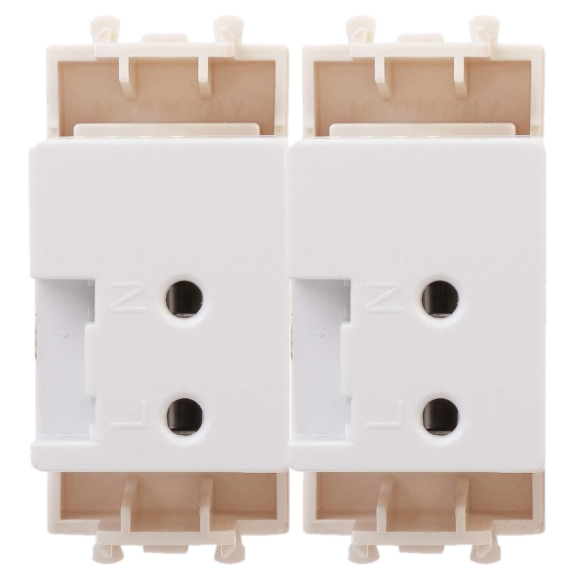 USB зарядное устройство модульное, "Avanti", "Ванильная дымка", 2 модуля, 2.1 А