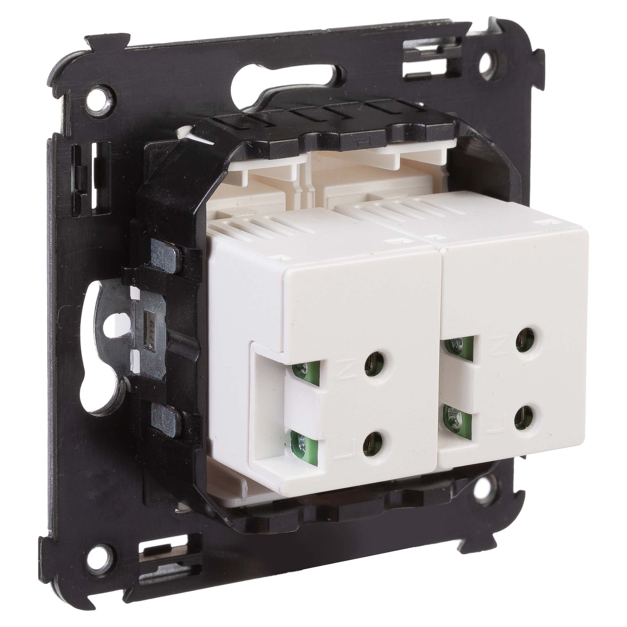 USB зарядное устройство в стену, "Avanti", "Белое облако", 2.1А