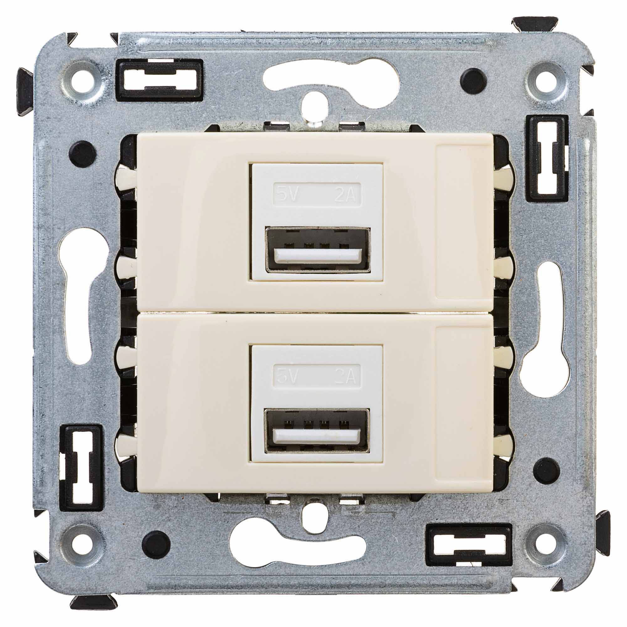 USB зарядное устройство в стену, "Avanti", "Ванильная дымка", 2.1 А