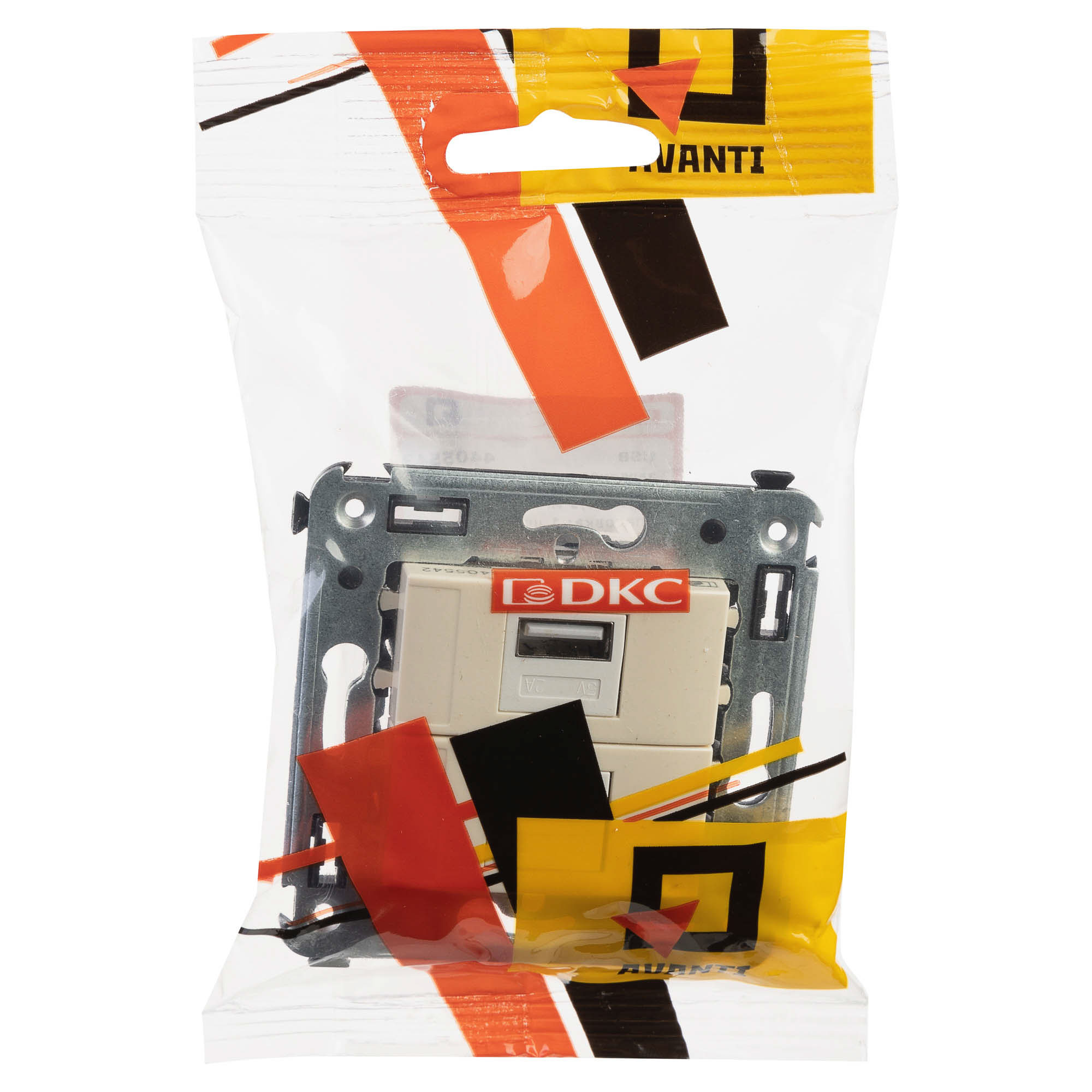 USB зарядное устройство в стену, "Avanti", "Ванильная дымка", 2.1 А