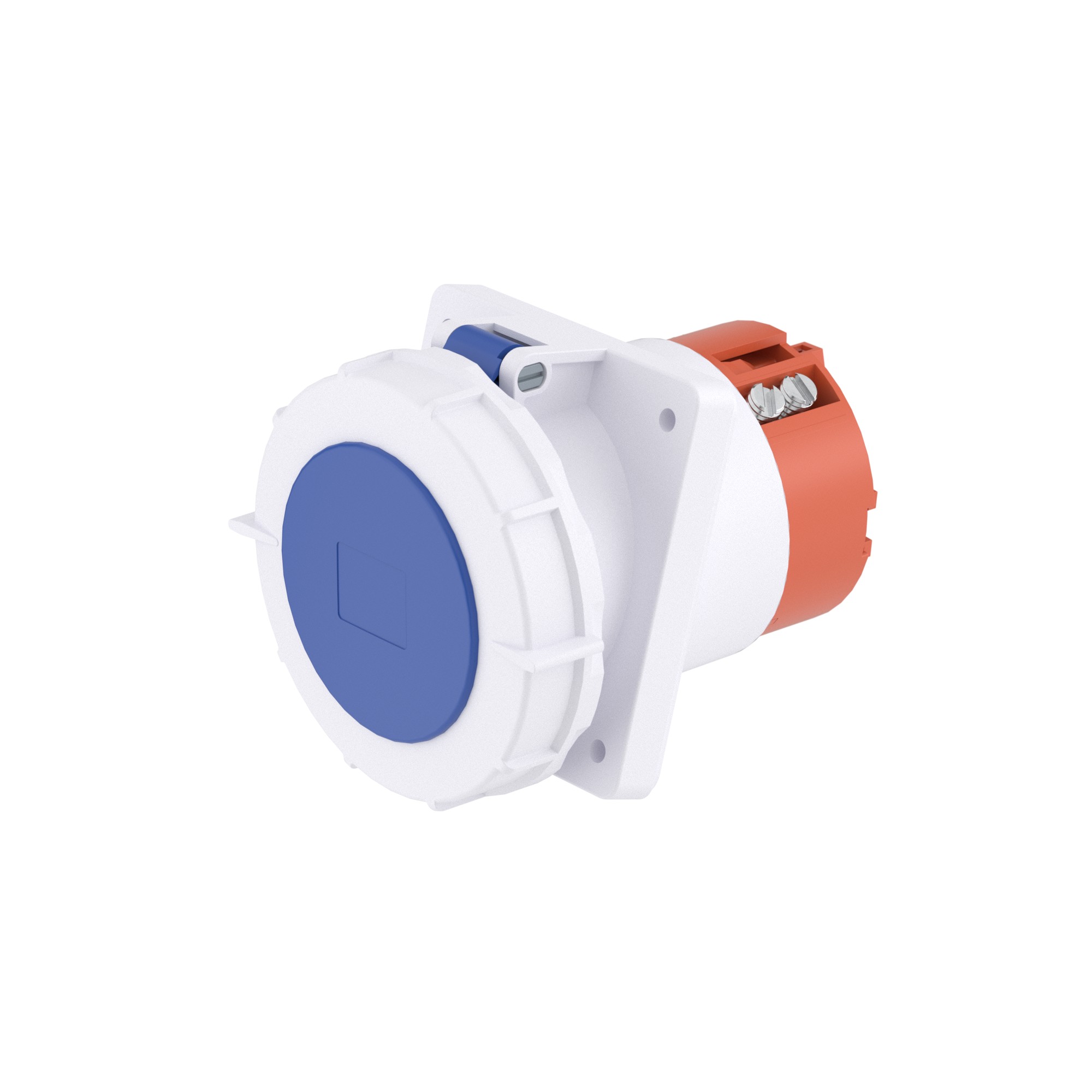 Розетка панельная с наклоном PAS IP67 63A 2P+E 230В