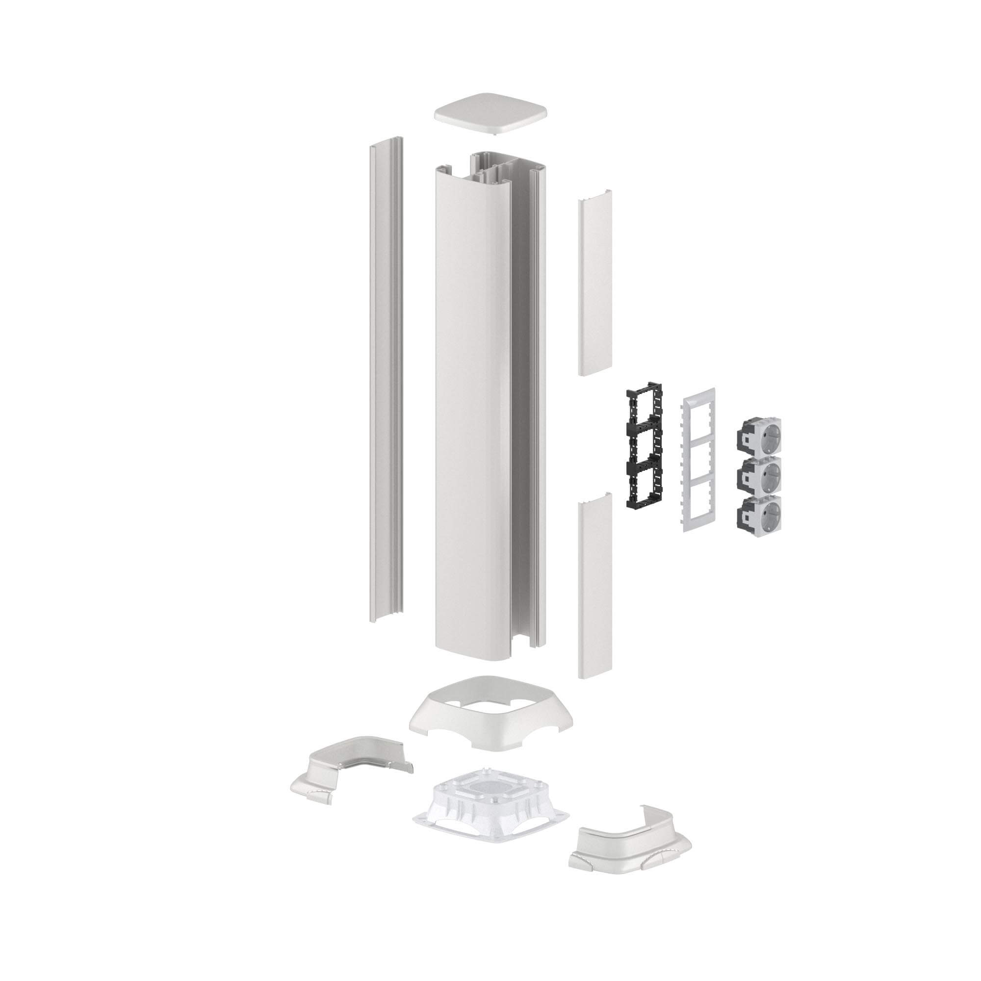 Основание для колонн запасное, цвет серебристый металлик