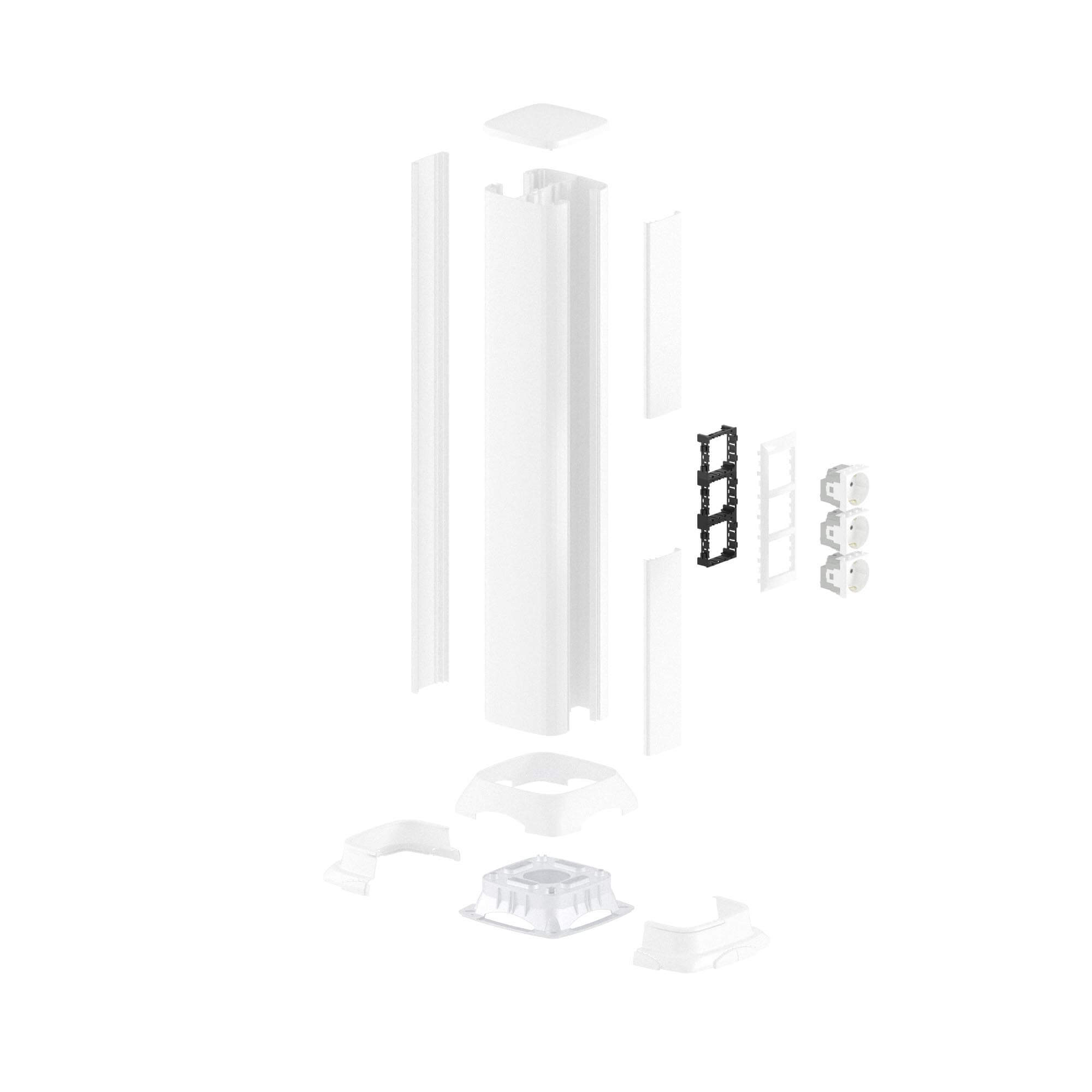 Основание для колонн запасное, цвет белый