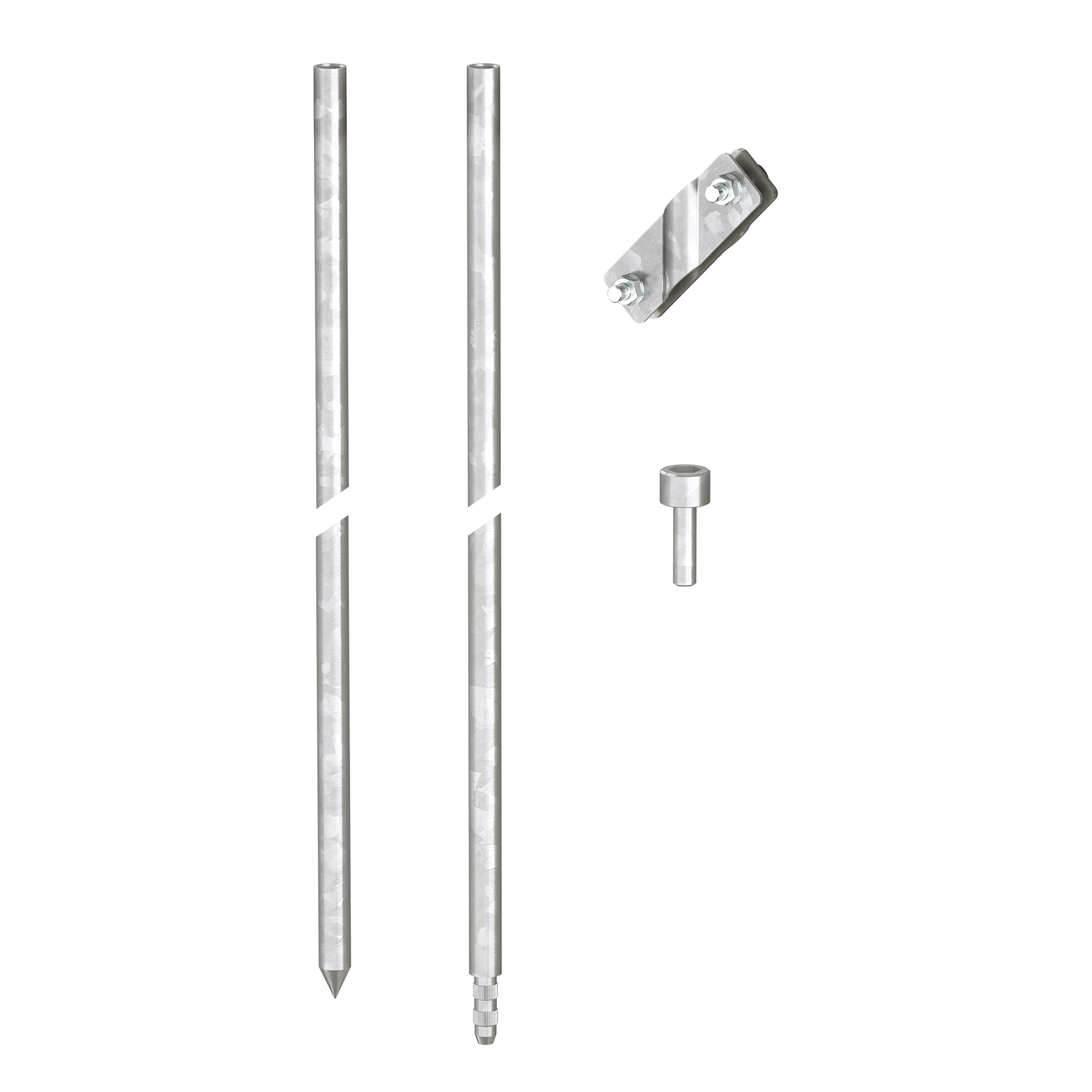 Комплект вертикального заземлителя безмуфтовый, 3 м, D16 мм