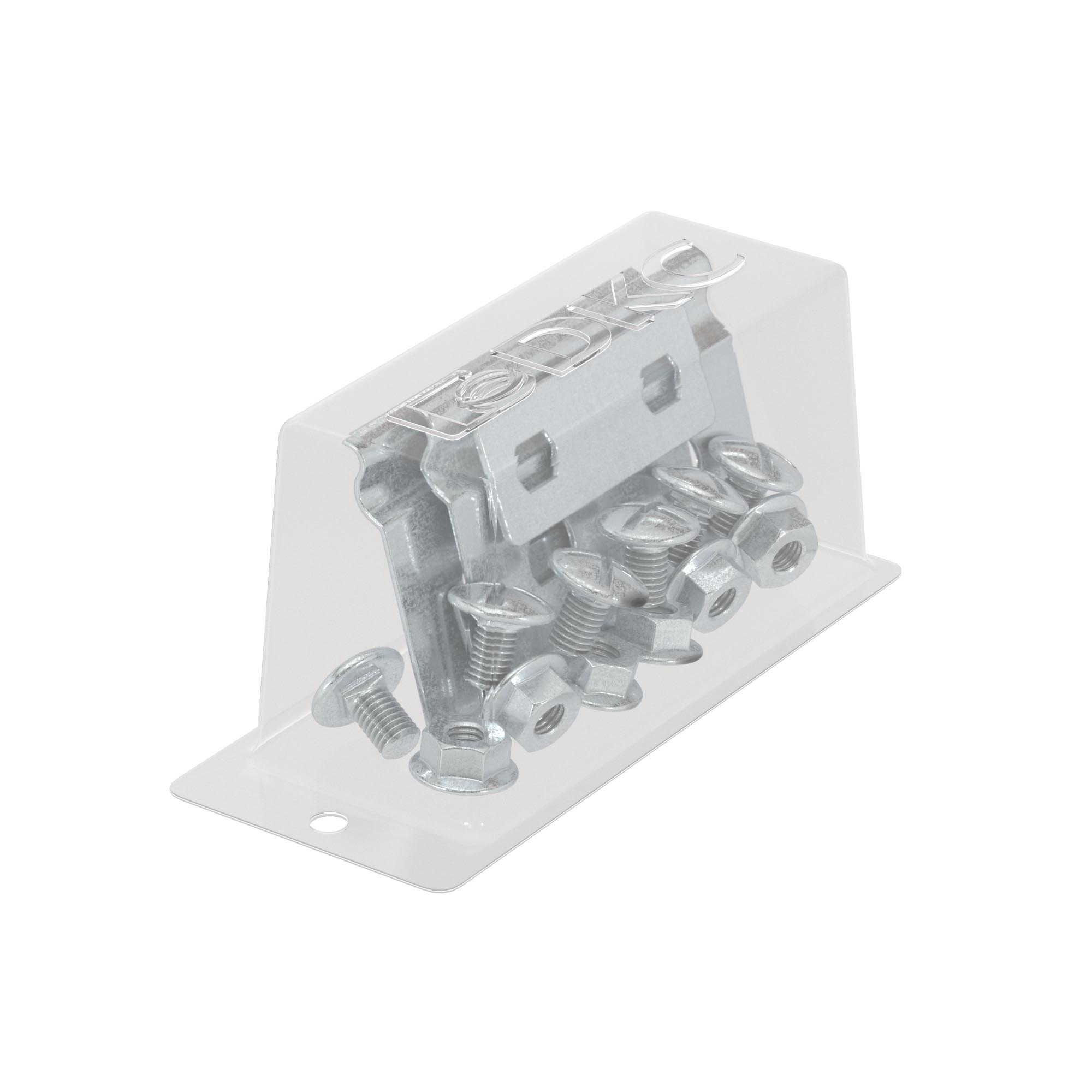 Угол CPO 45 горизонтальный 45° 150х80 в комплекте с крепежнымиэлементами и соединительными пластинами, необходимыми для монтажа, цинк-ламельный