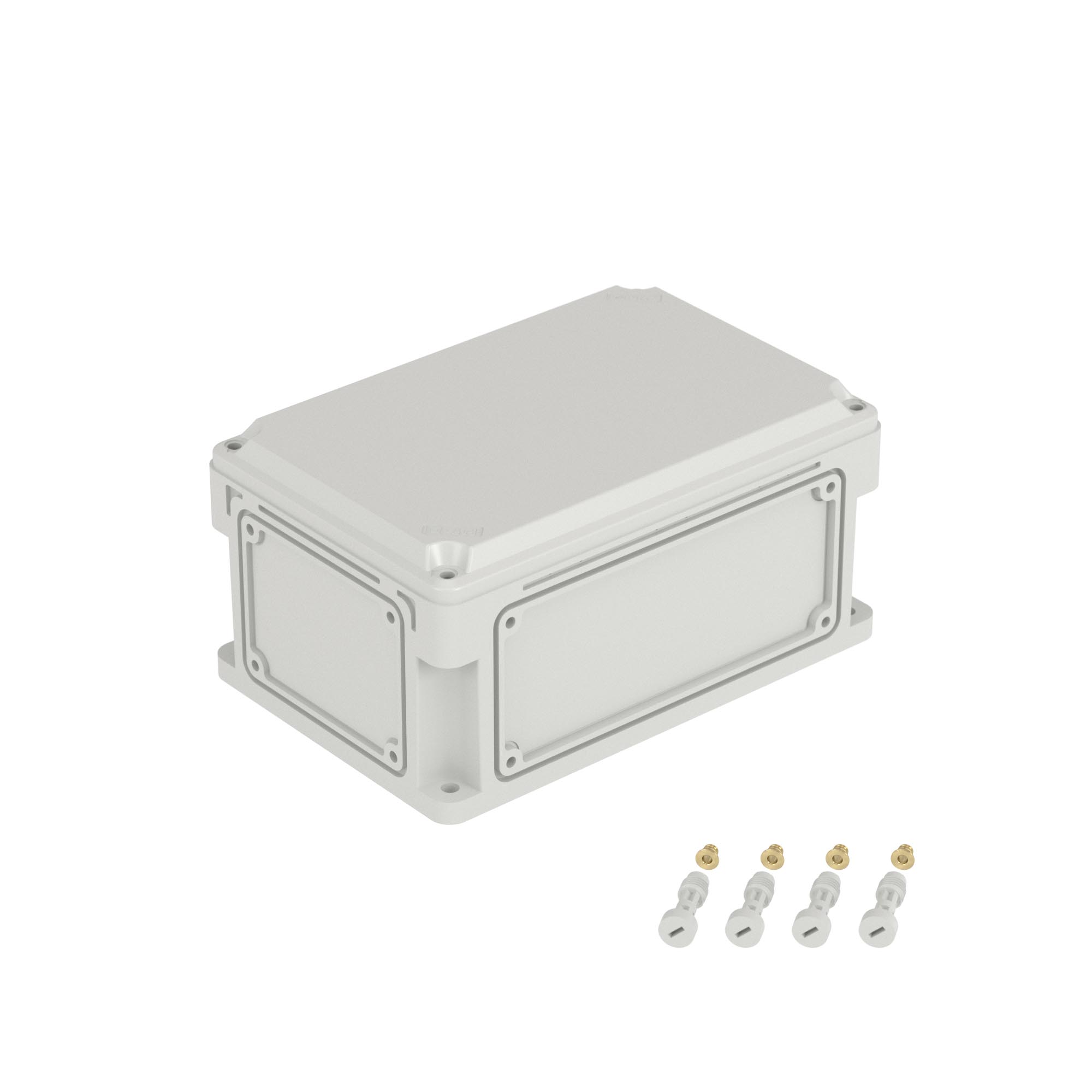 Корпус RAM box без МП 300х200х146 мм, с фланцами, непрозрачная крышка высотой 21 мм, IP66/IP67