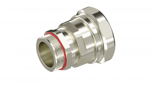 Взрывозащищенный кабельный ввод ANP под небронированный кабель в металлорукаве M20х1,5 D5,5-13мм, Dn15мм. Никелированная латунь. IP66/68