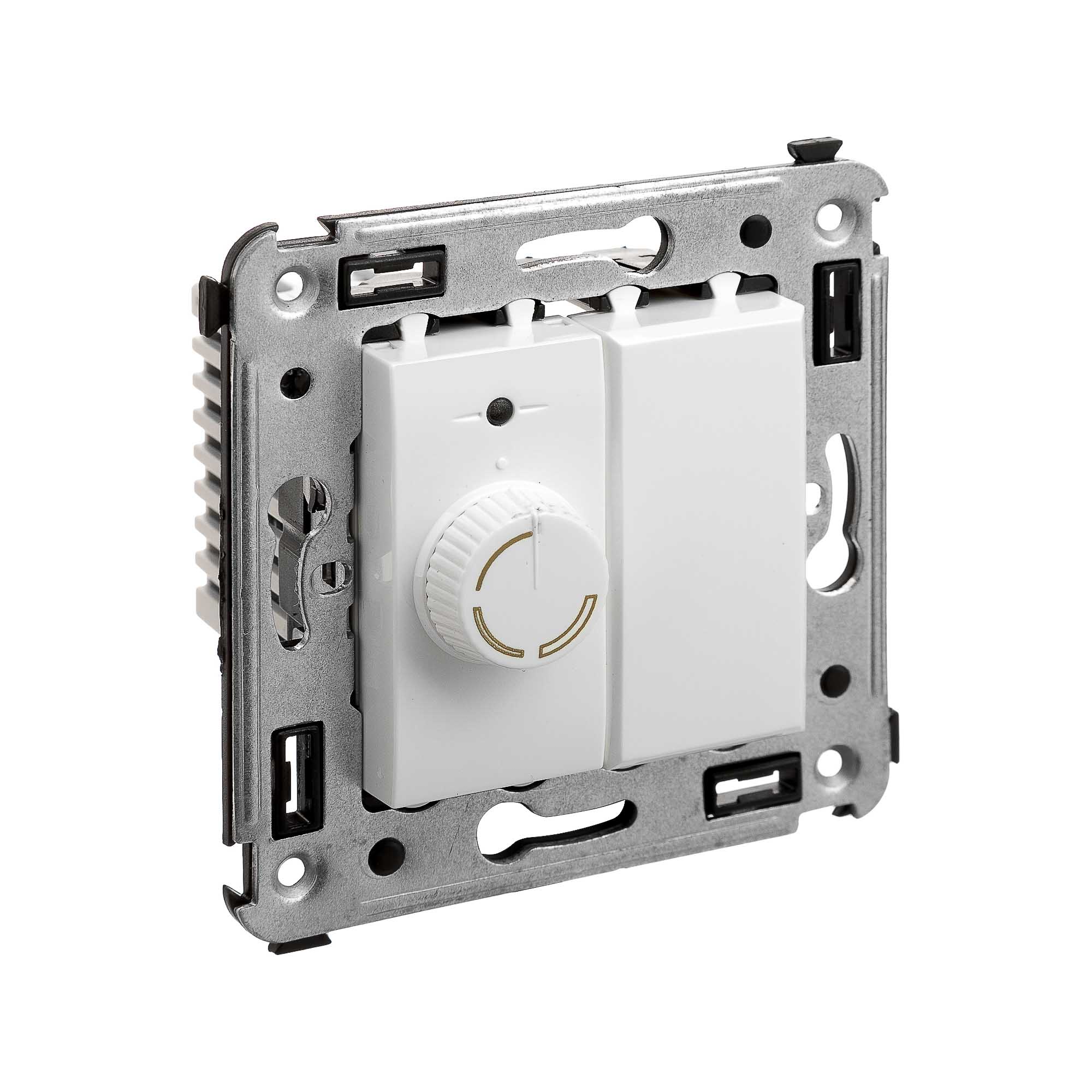 Диммер поворотный в стену, "Avanti", "Белое облако"