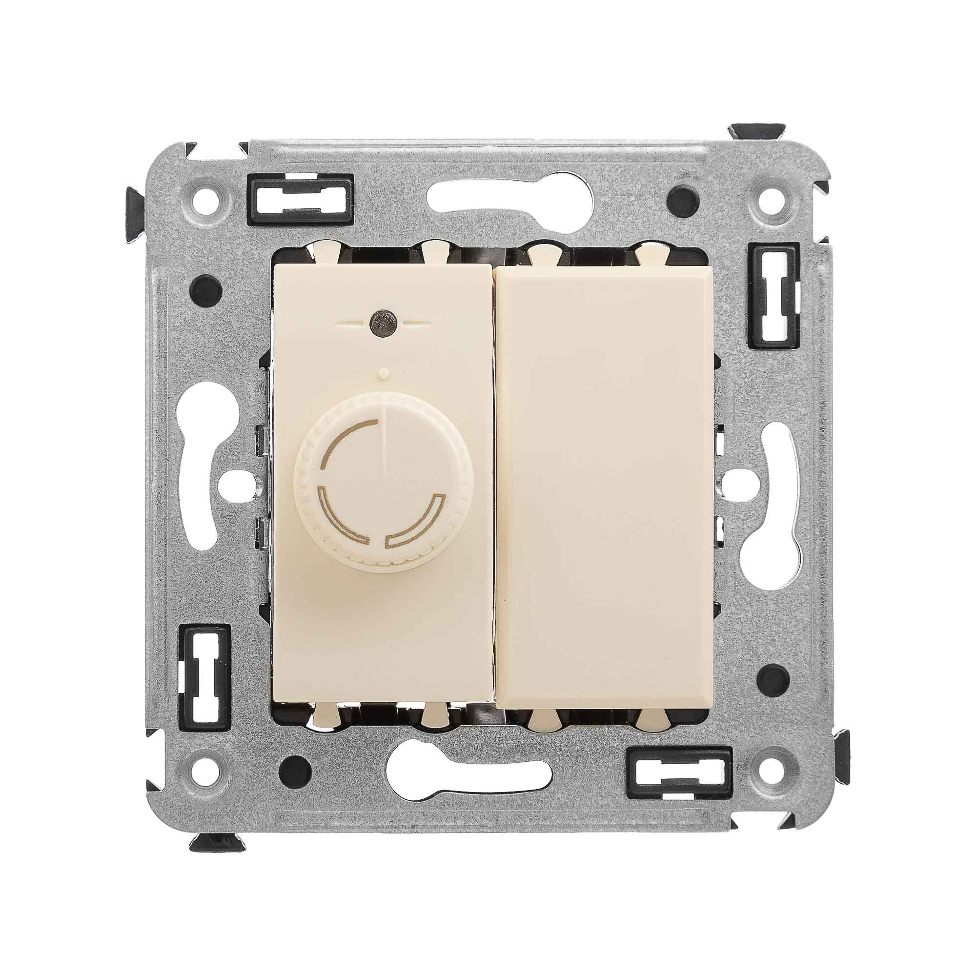 Диммер поворотный в стену, "Avanti", "Ванильная дымка"