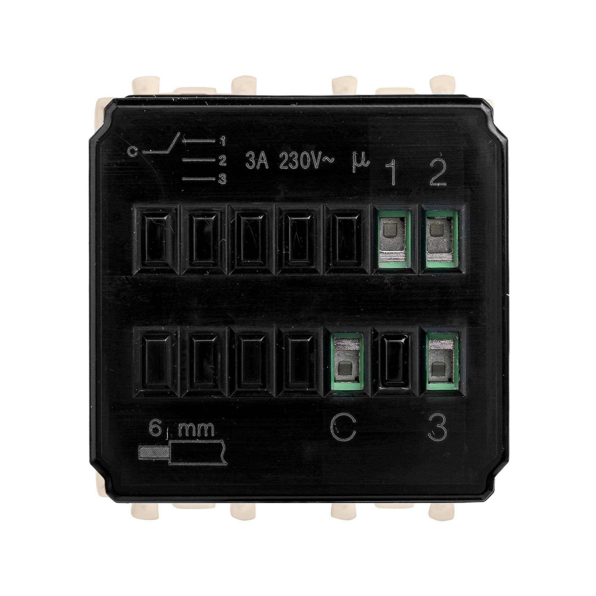 Механизм управления вентиляторами модульный, "Avanti", "Ванильная дымка", 2 модуля