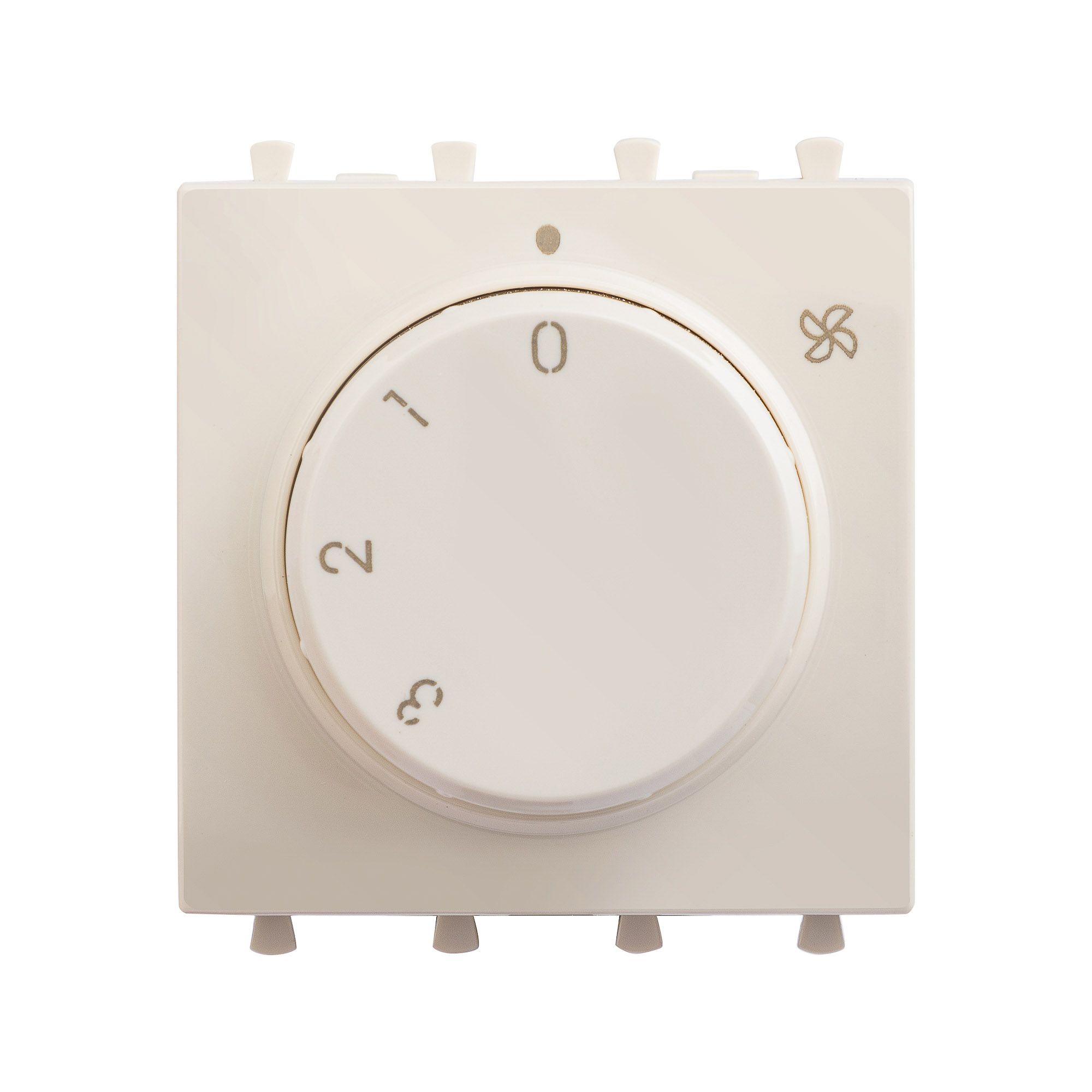 Механизм управления вентиляторами модульный, "Avanti", "Ванильная дымка", 2 модуля