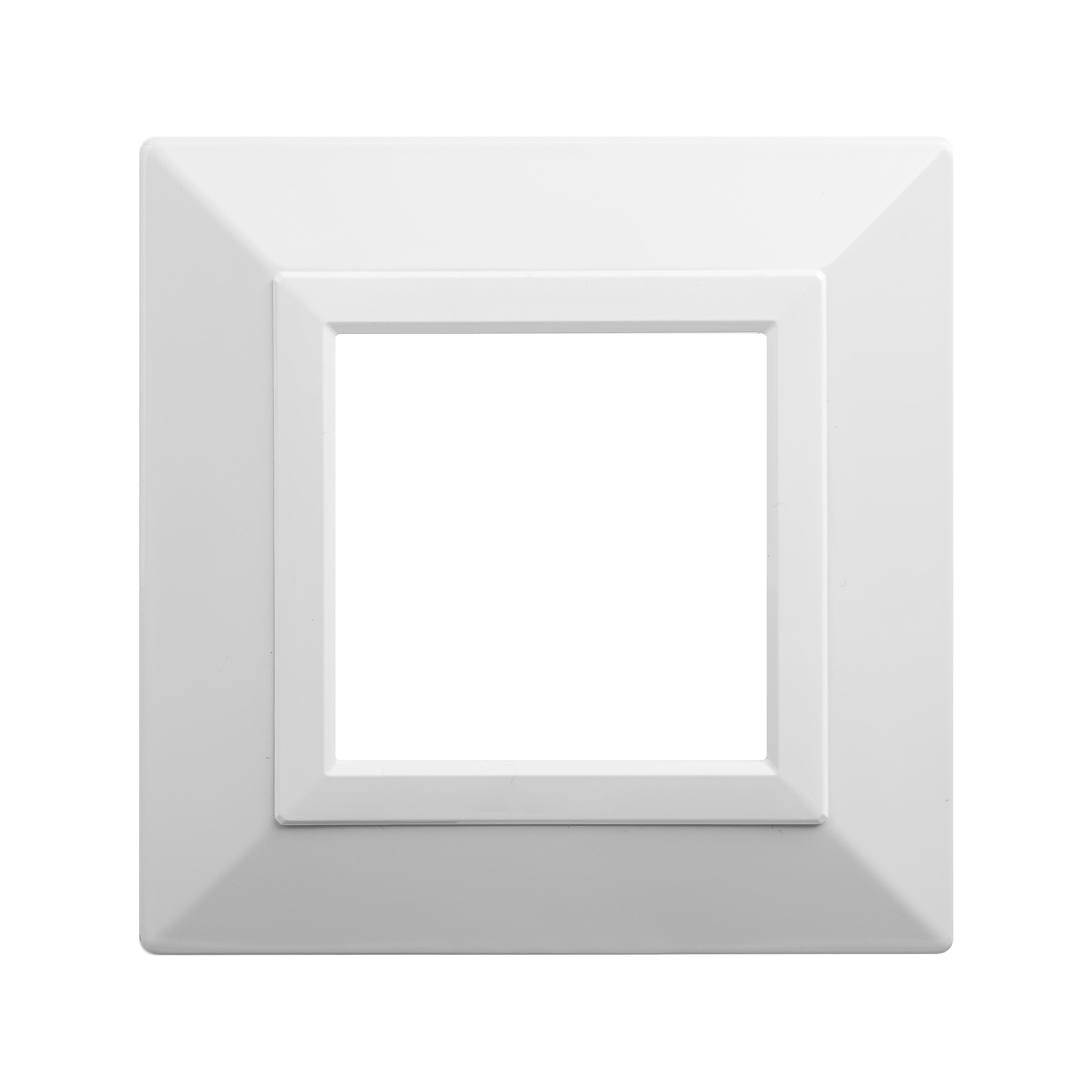 Рамка из металла, "Avanti", белая, 1 пост (2 мод.)