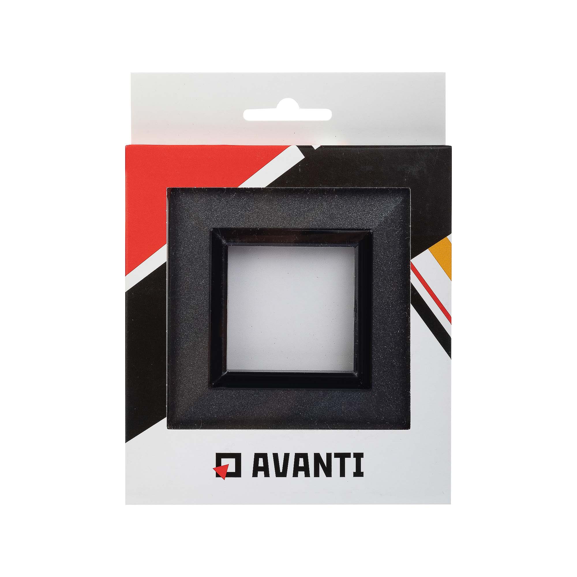 Рамка из металла, "Avanti", графитовая, 1 пост (2 мод.)