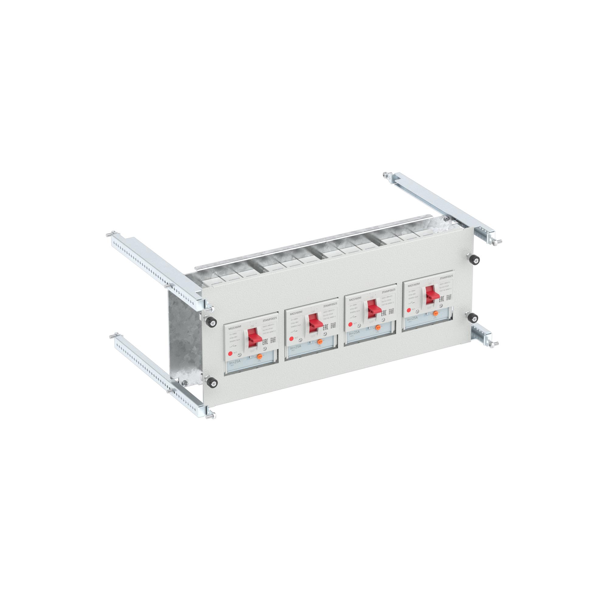 Комплект для внутренней вертикальной установки с винтовым креплением 3п YON MGS160 (F, P) Ш=600 мм В=200 мм RAM power