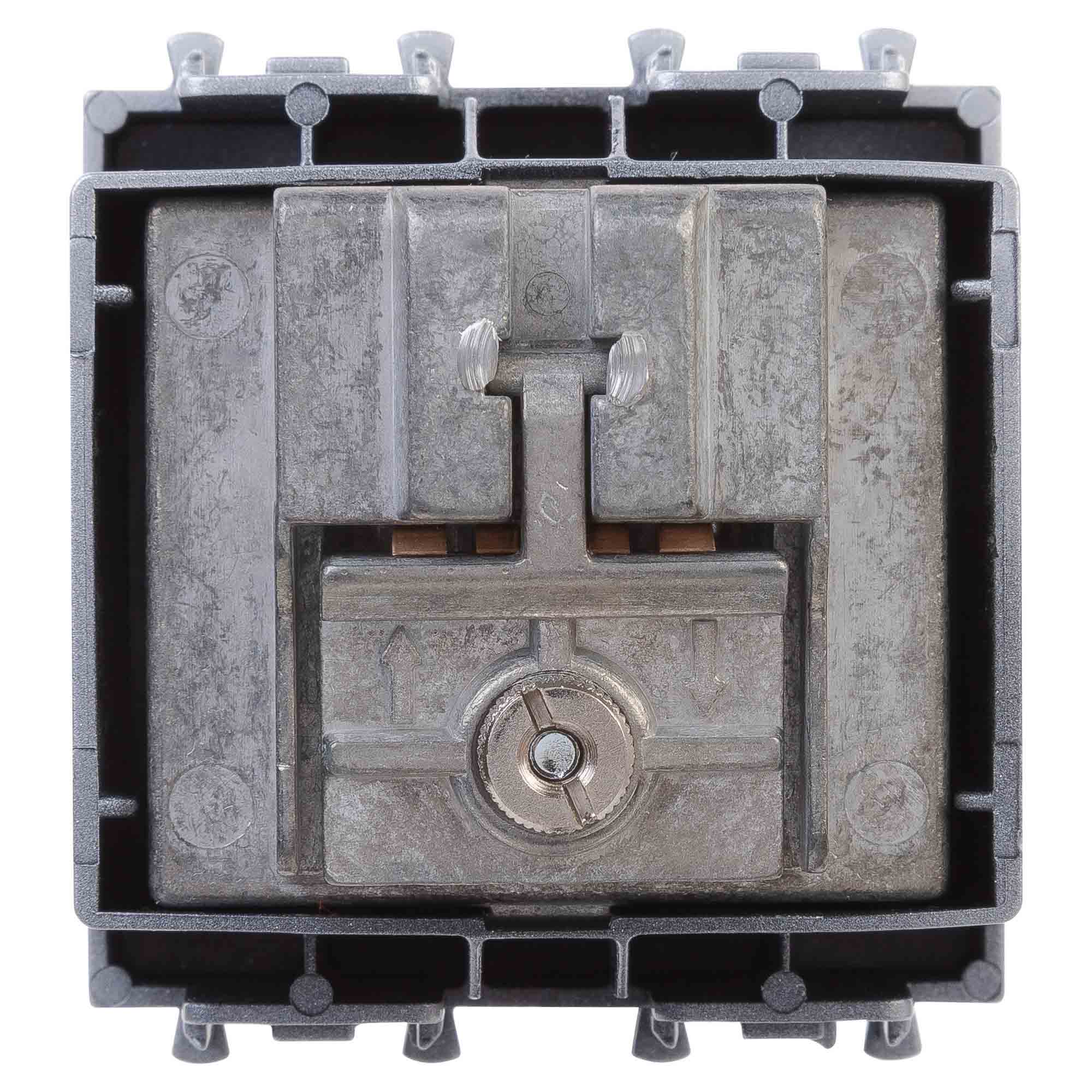 Розетка TV-FM-SAT модульная, "Avanti", "Закаленная сталь", 2 модуля