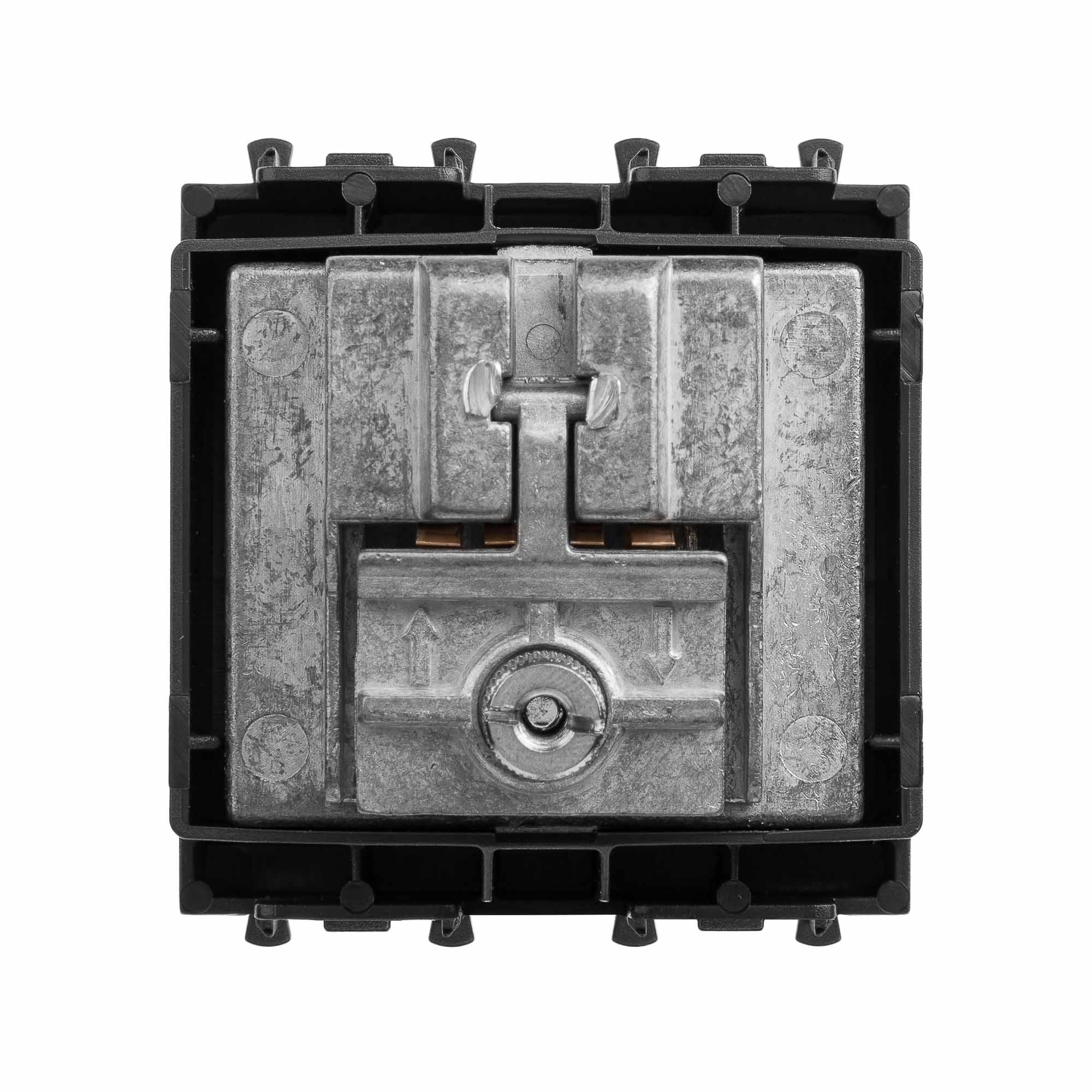 Розетка TV-FM-SAT модульная, "Avanti", "Черный матовый", 2 модуля