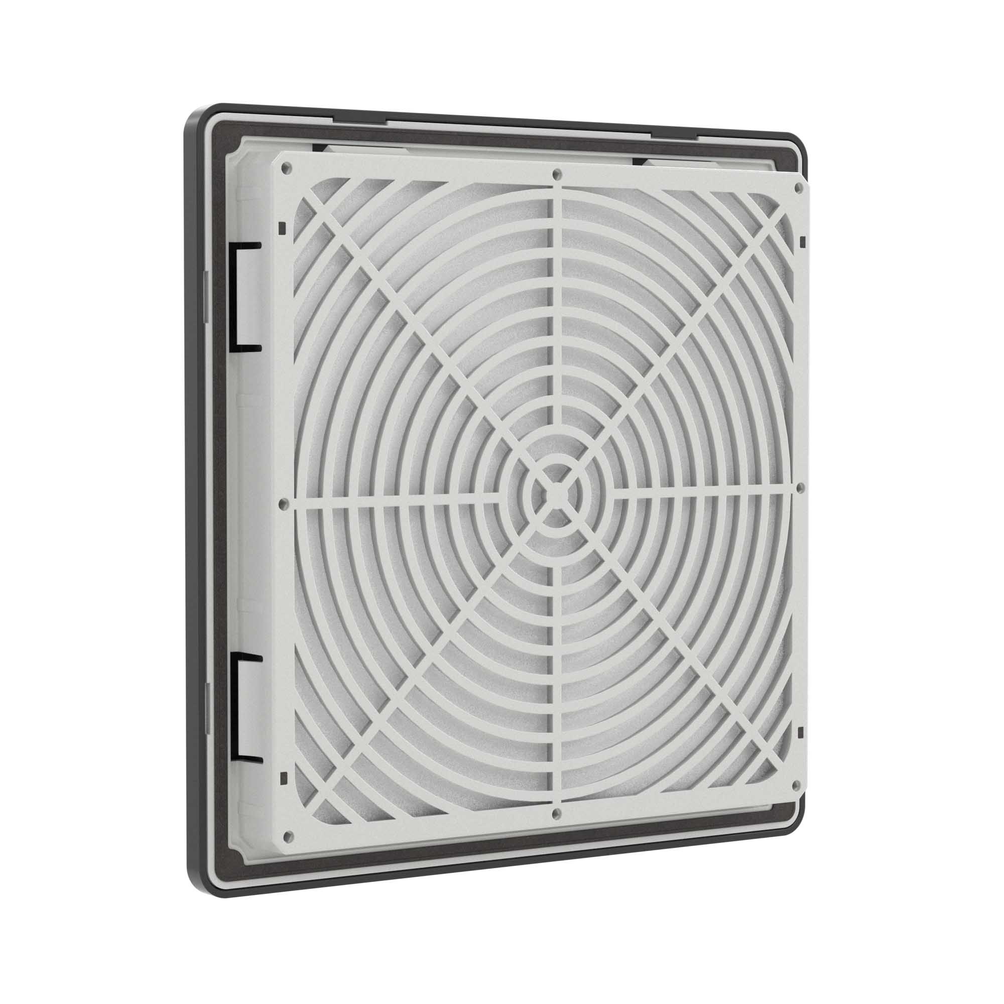 Вентиляционная решетка с фильтром RF 325x325 мм, IP54, RAL9005