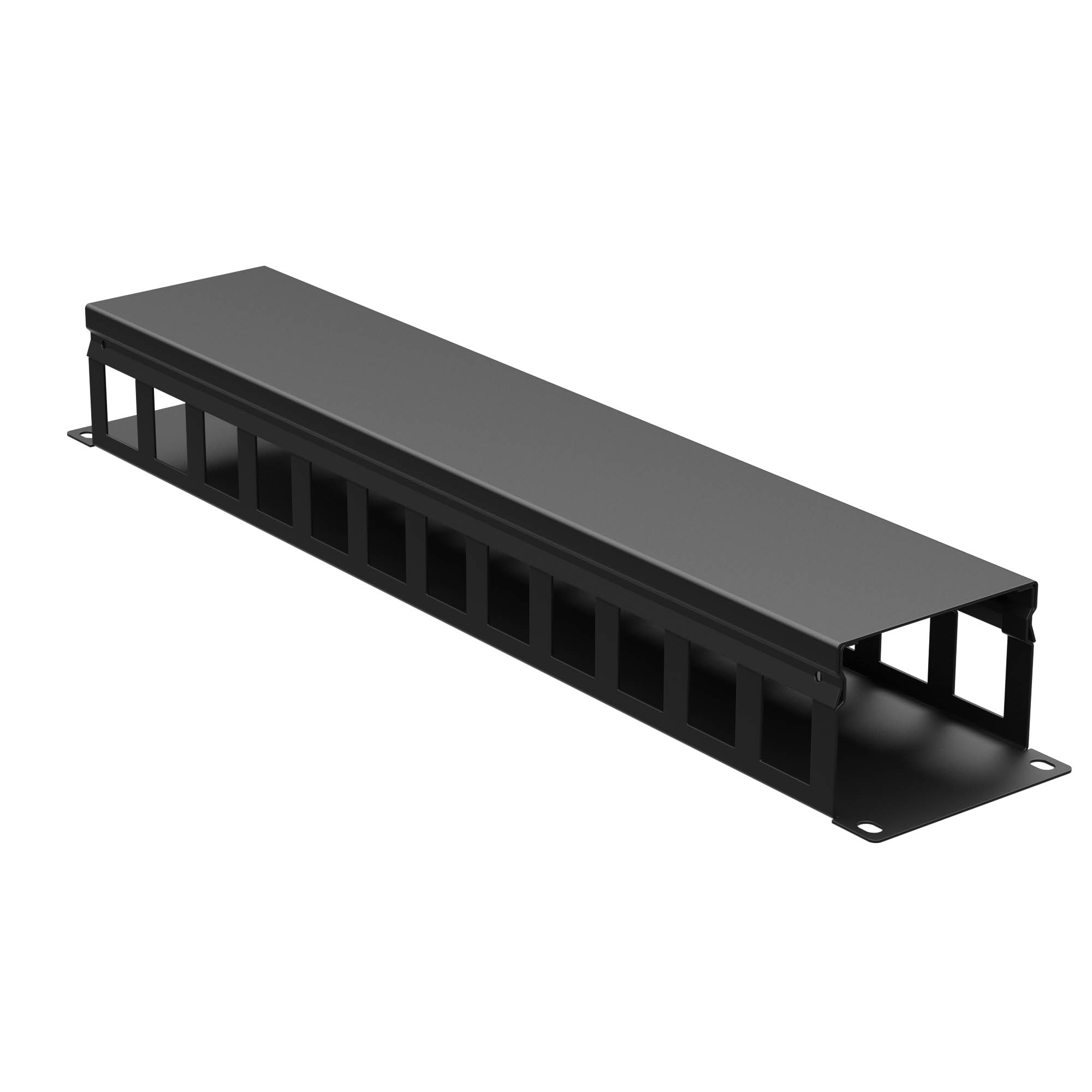 Организатор кабельный с крыш/отв 19" 2U, 60 мм RAL9005