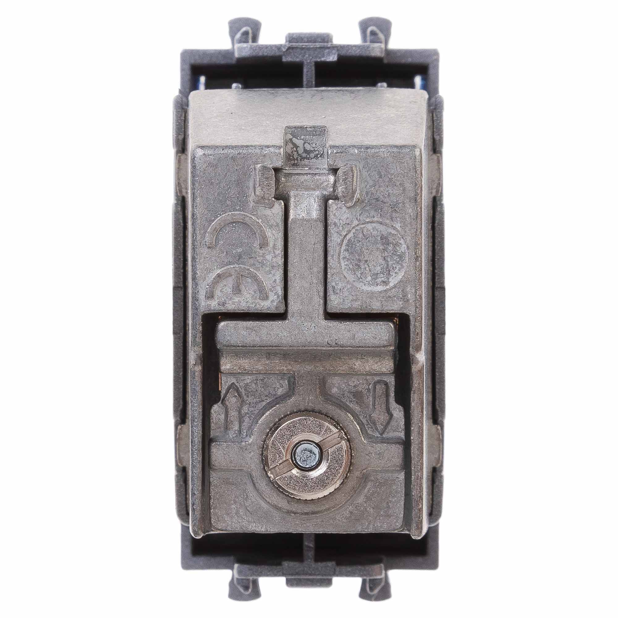 Розетка ТВ проходная "Закаленная сталь" "Avanti", 1 мод