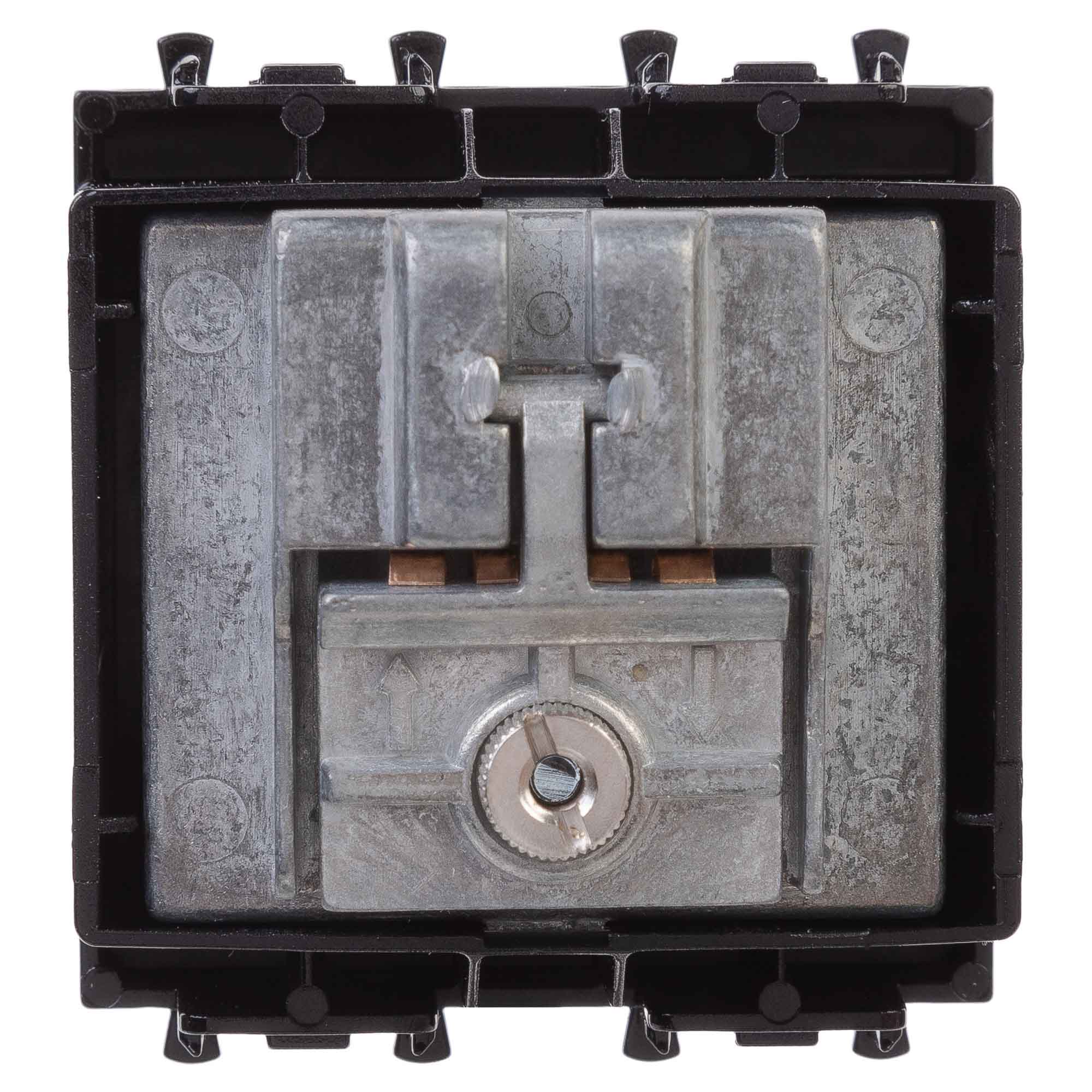 Розетка TV-FM-SAT модульная, "Avanti", "Черный квадрат", 2 модуля