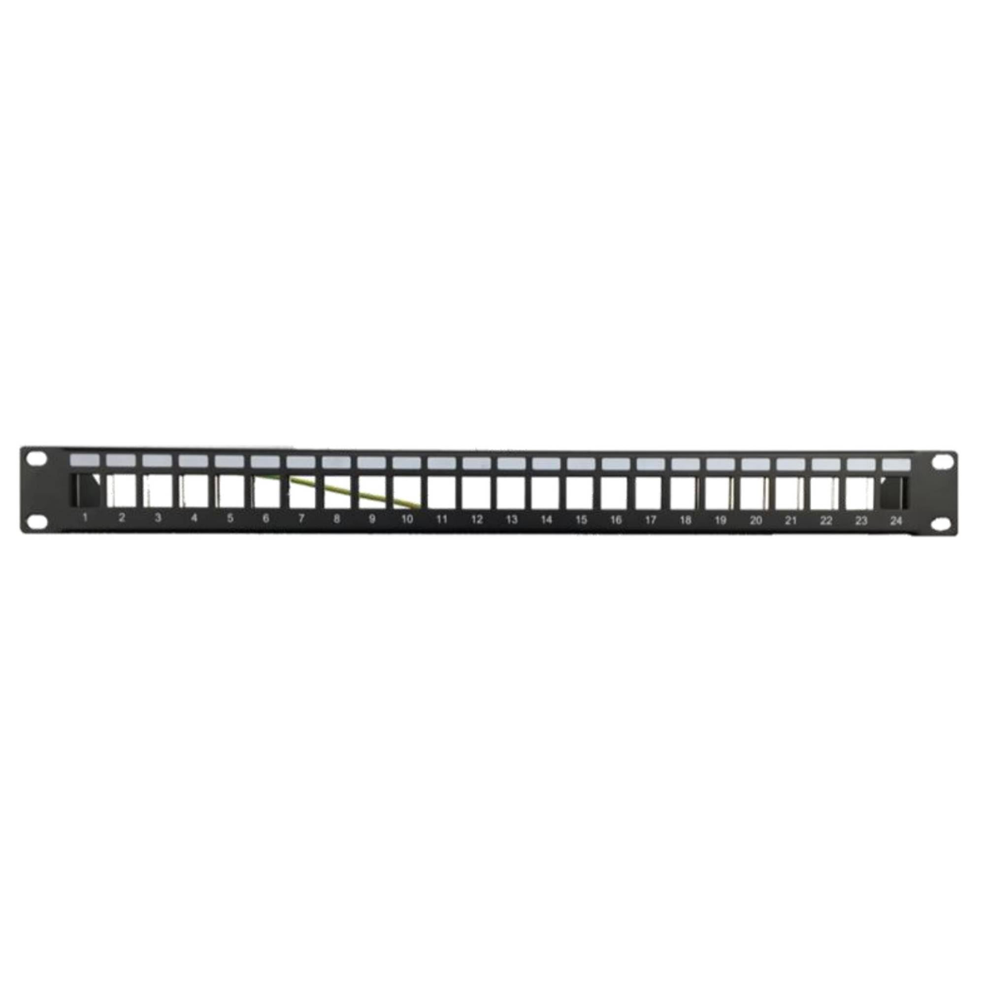  Патч-панель наборная 19",1U, под 24 модуля Keystone, UTP/STP