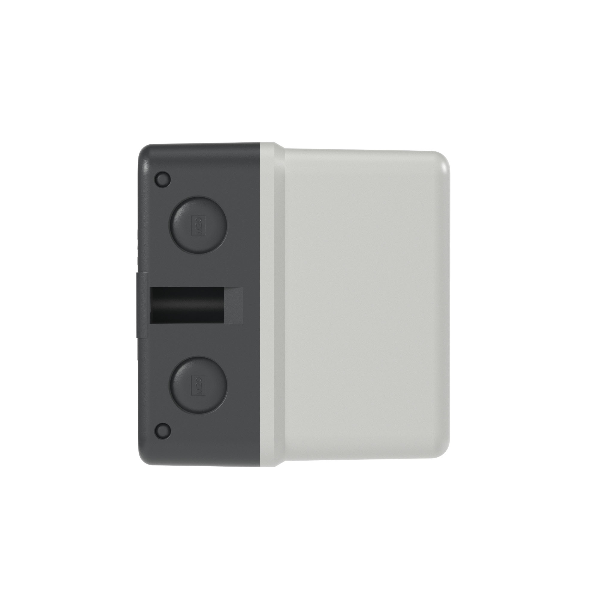 Пластиковый бокс для DMP32 с черной ручкой типа IP65 кабельные вводы 2хM25 сверху и снизу, 2хM20 с тыльной стороны